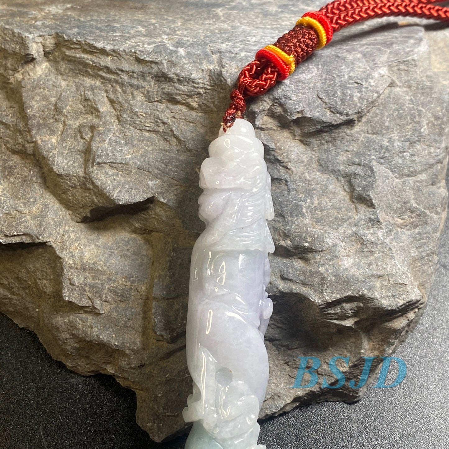 Dragon Pen Natural Grade A Jade Burma Jadeite man Kylin pendant necklace BEADS Anhänger  Gemstone Green jadeit 翡翠 龙笔