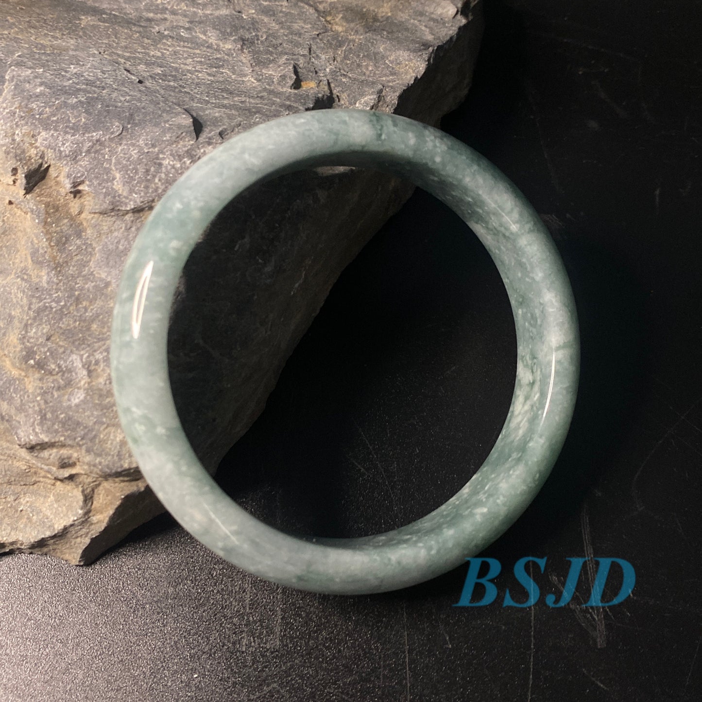 60.6mm Grade A Jade Natural green purple Round bangle lavender Myanmar jadeite Lady Bracelet Type A stone small hand female Jewelry Gift