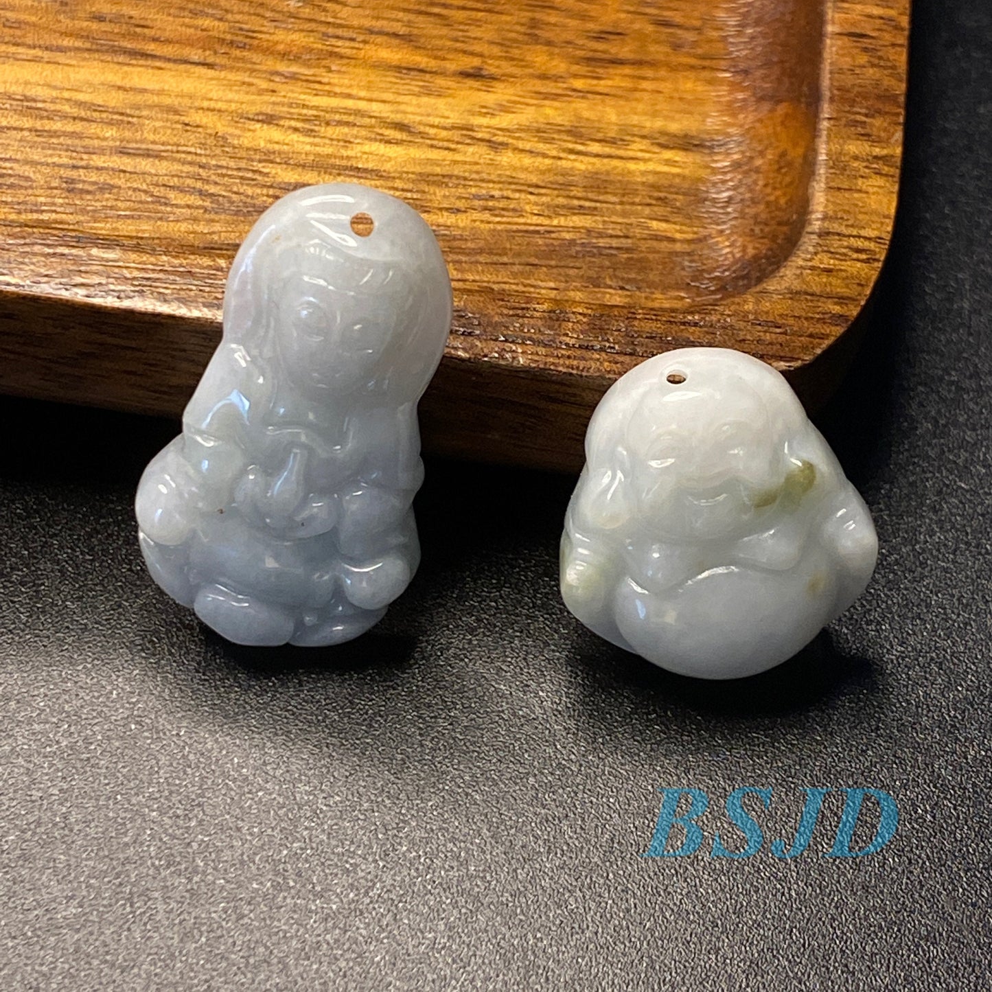 30PCS Guanyin Buddha Natural Grade A Jade green Jadeite Chinese Carved Myanmar jade Pendant necklace kid DIY earrings jade jewelry gift