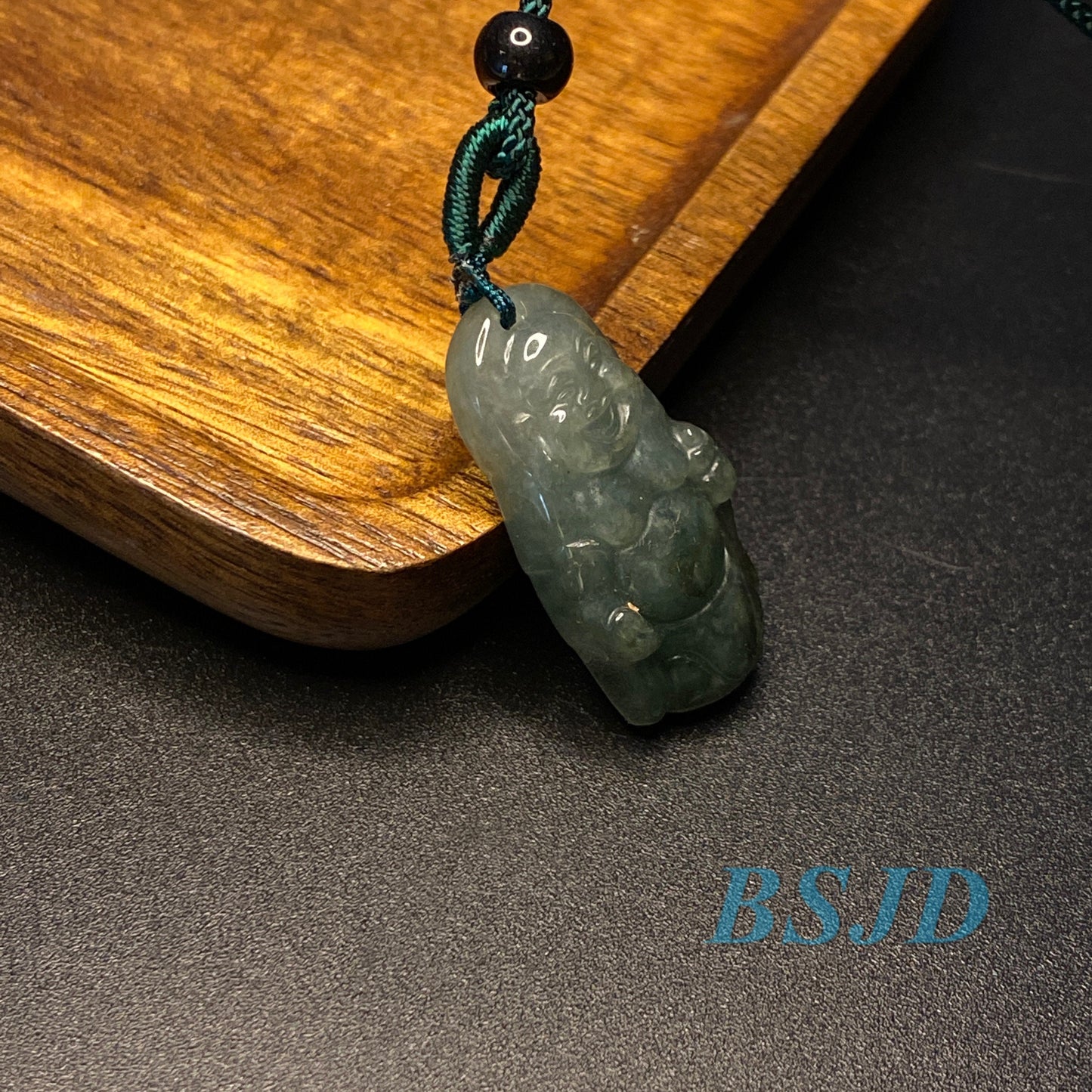 30PCS Wholesale Jadeite Buddha Pendant Natural Gray green Grade A Jade Burma Jadeite Myanmar Beads Buddhism Religious Jewelry gift