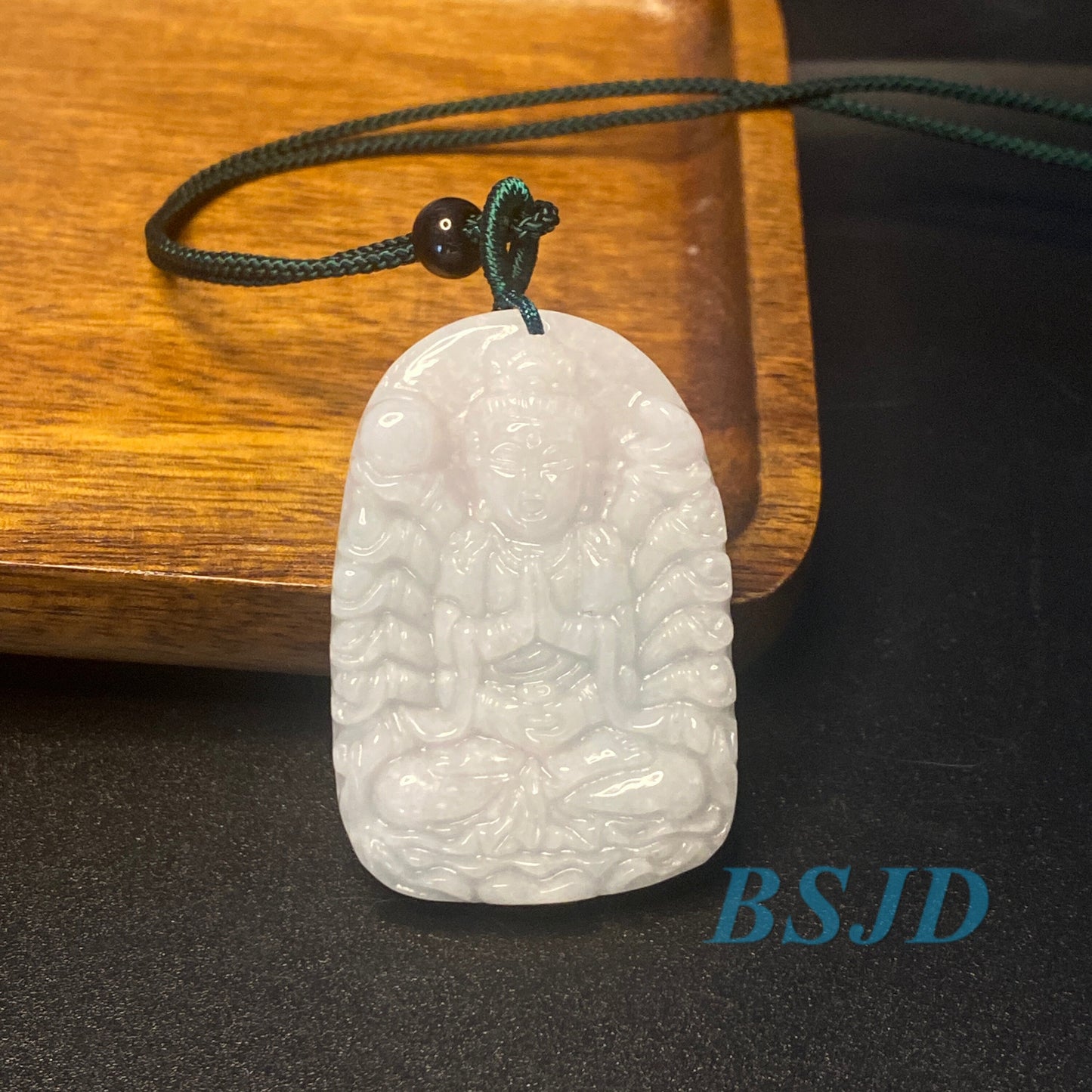 Genuine Burma jadeite Thousands Hands Guanyin Pendant Natural Green Grade A Jade ICE Jadeite Chinese Carved ,Myanmar Jadeite necklace Statue