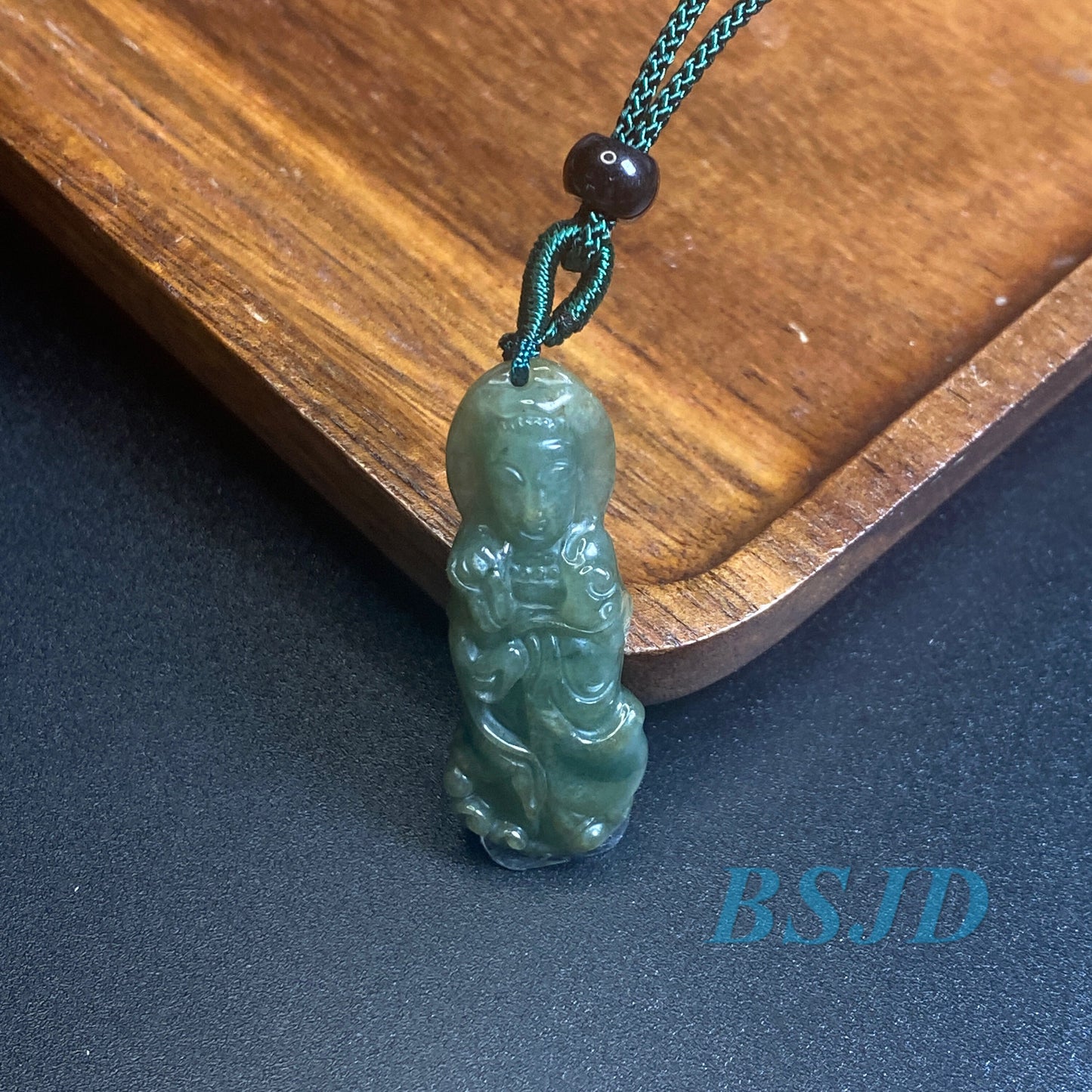 Natural Gray Grade A jadeite Guanyin Pendant Natural Green Jade ICE Burma Jadeite Beads Baby Buddha pendant