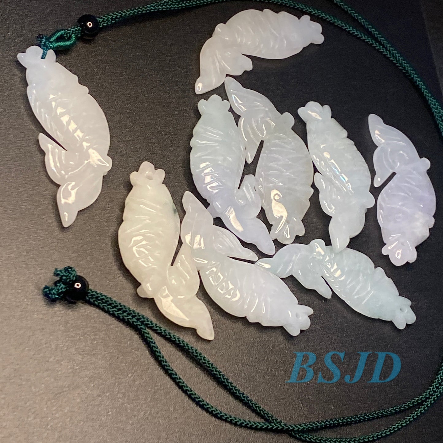 Wholesale Fish Pendant Natural Grade A Jade ICE Burma Jadeite Baby Beads Perle Anhänger Chinese Carved ,Myanmar Jadeite earrings drop