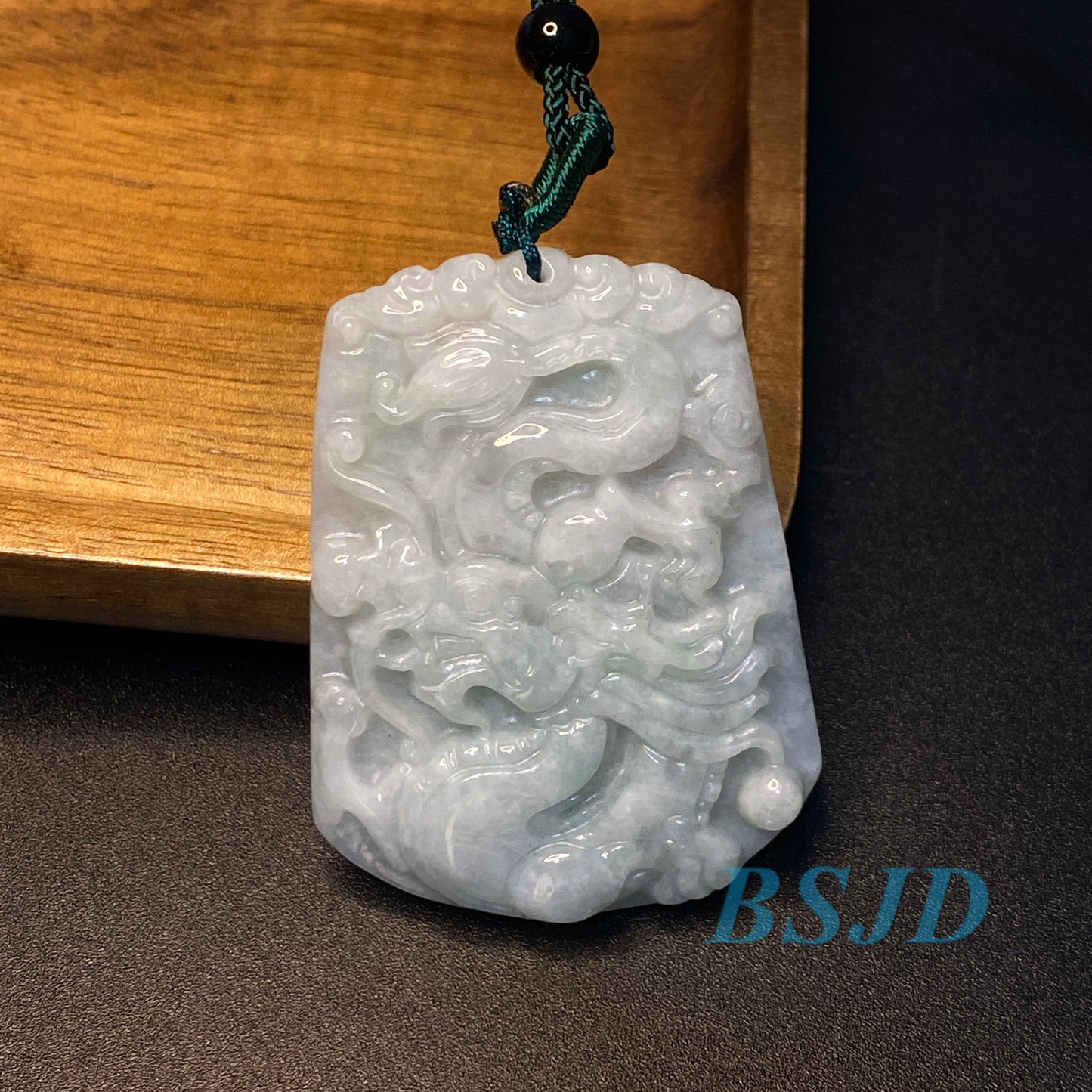 Wholesale dragon Grade A jade necklace Green Jade ICE Jadeite  birthday gift men's Pendant Pixiu QIlin