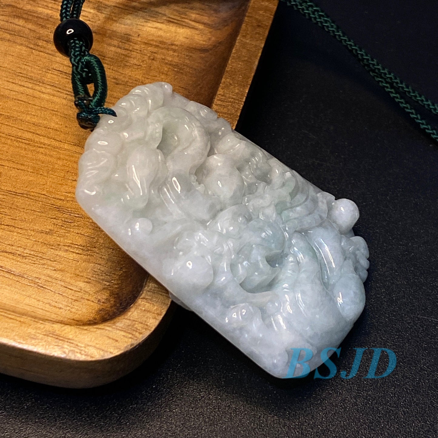 Wholesale dragon Grade A jade necklace Green Jade ICE Jadeite  birthday gift men's Pendant Pixiu QIlin