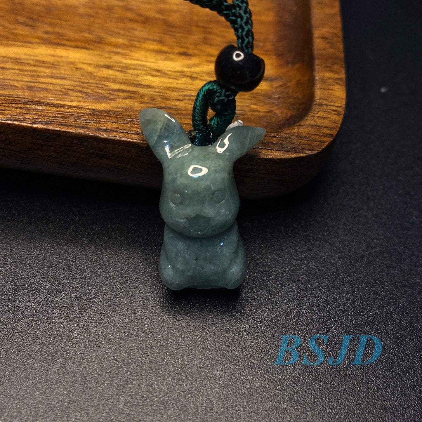 4 Farben Natur Schwarz Grün Jadeit 3D Niedlich Pikachu Guatemaltekischer Jadeit Burma Jadeit Cartoon Ohrringe Grade A Jade DIY Anhänger Kind Jade Geschenk