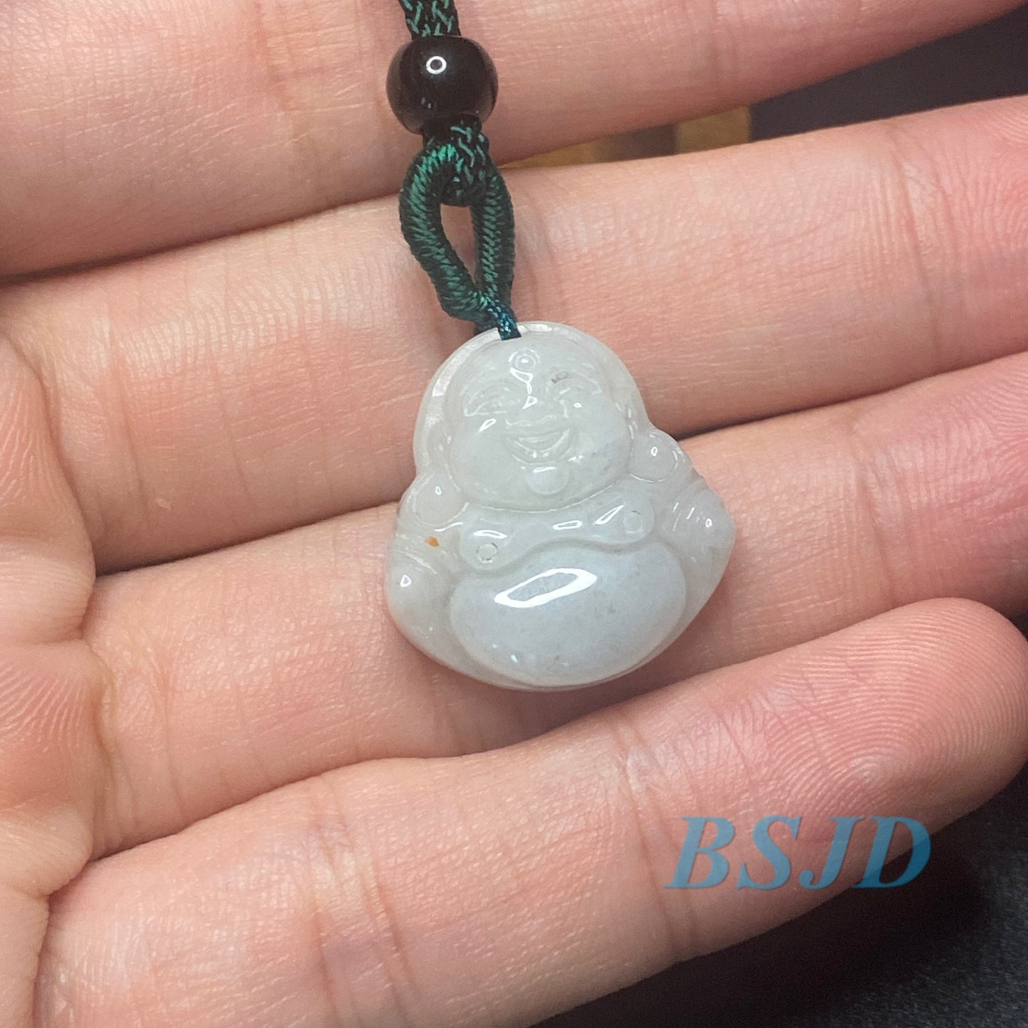 30PCS Buddha Natural Grade A Jade green Jadeite Chinese Carved Myanmar jade Pendant necklace kid DIY earrings jade jewelry gift