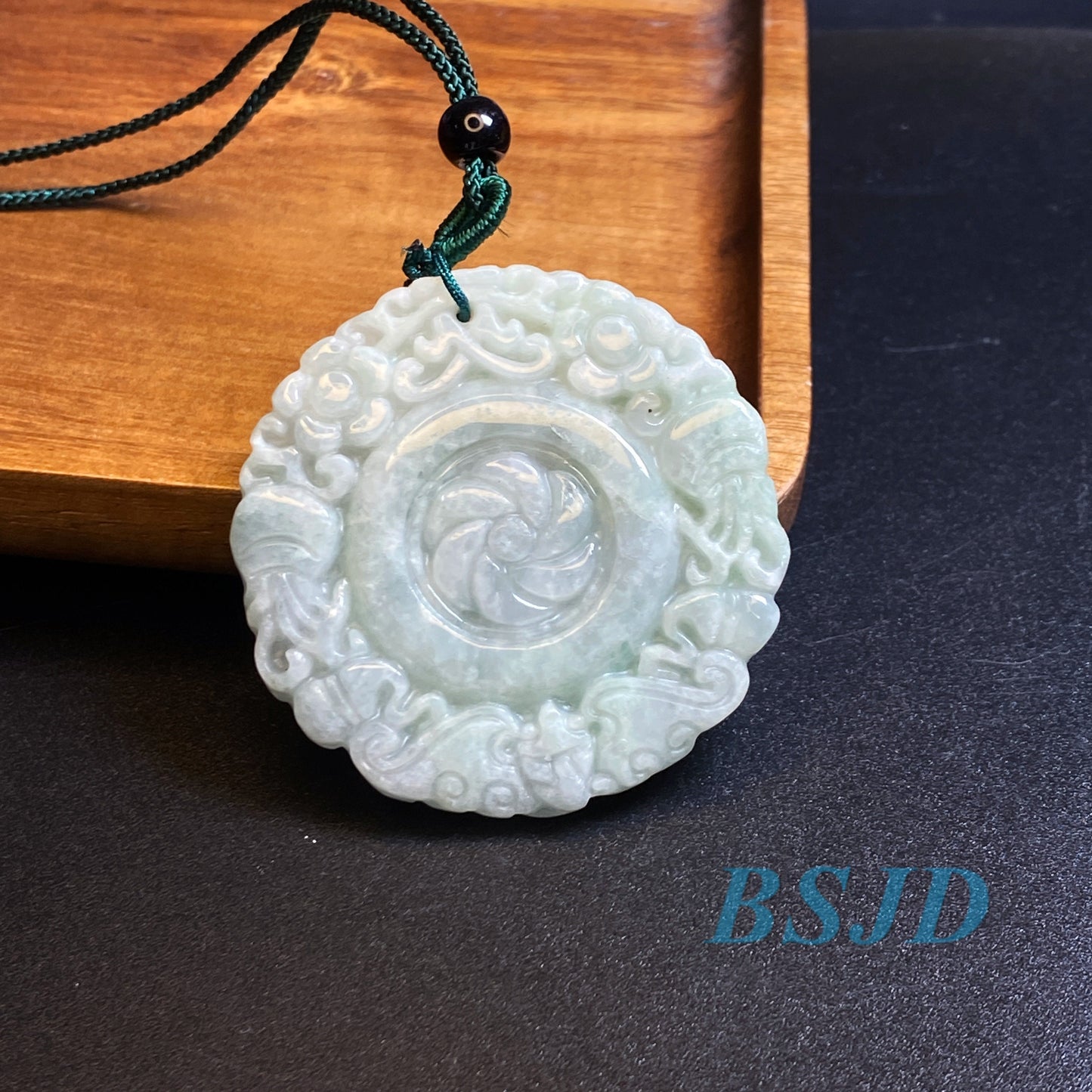 Wholesale Grade A Jade Green jadeite Beads Flower pendant Type A jade Ice Myanmar Jadeite DIY necklace earrings gift