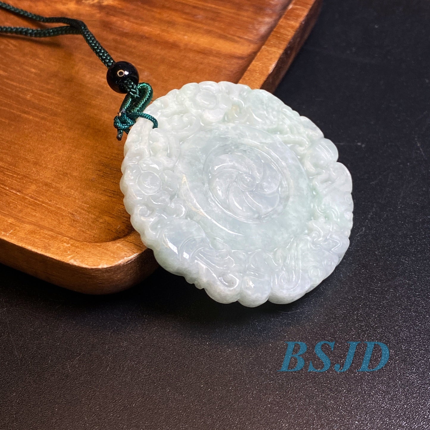 Wholesale Grade A Jade Green jadeite Beads Flower pendant Type A jade Ice Myanmar Jadeite DIY necklace earrings gift