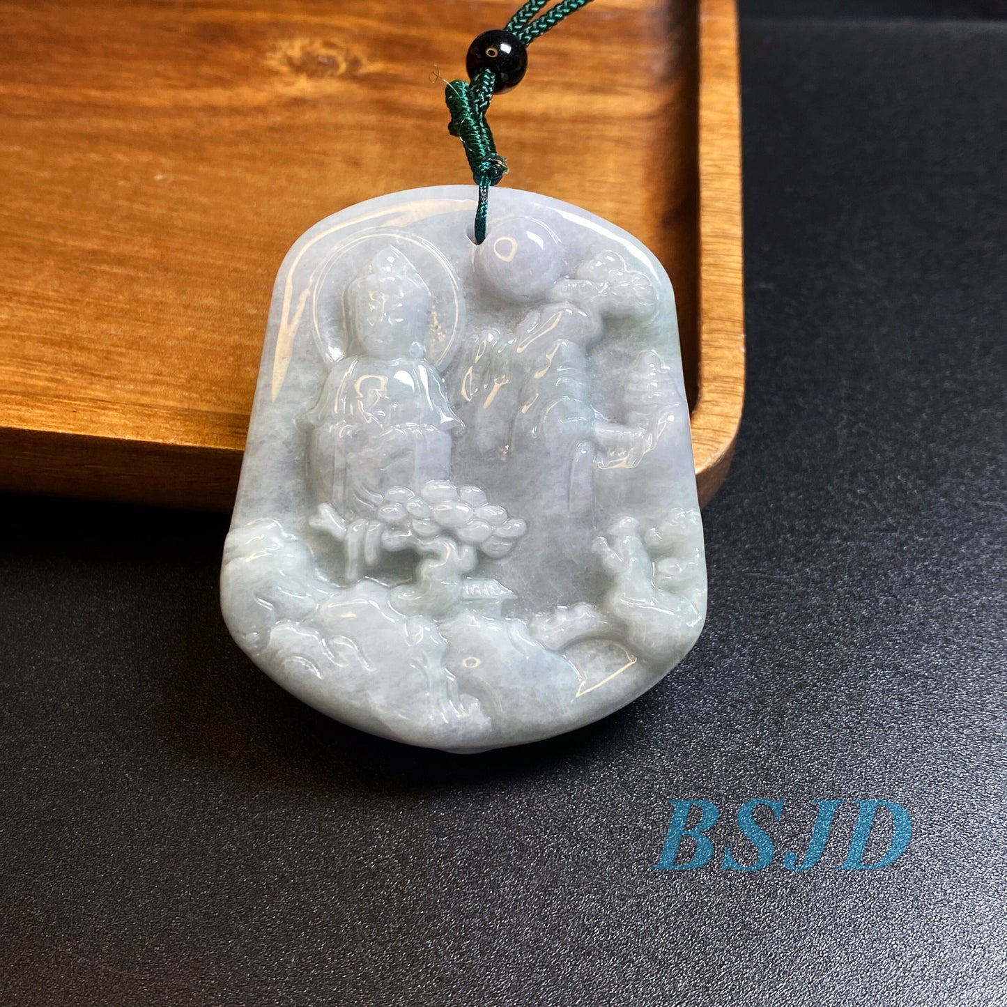 Wholesale KWAN YIN Guanyin Natural Grade A Jade ICE Jadeite Myanmar Jadeite Pendant necklace Buddha Statue carving