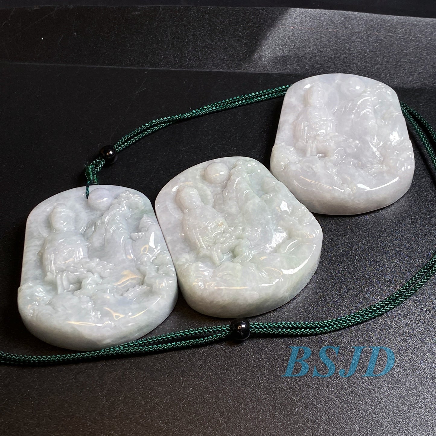 Wholesale KWAN YIN Guanyin Natural Grade A Jade ICE Jadeite Myanmar Jadeite Pendant necklace Buddha Statue carving