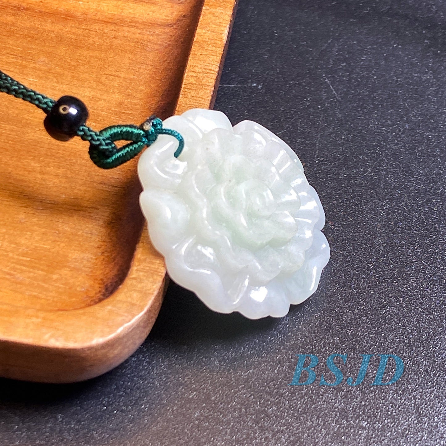 Wholesale flowers Grade A Jade White Green jadeite Beads Flower pendant Type A jade Ice Myanmar Jadeite DIY necklace earrings gift