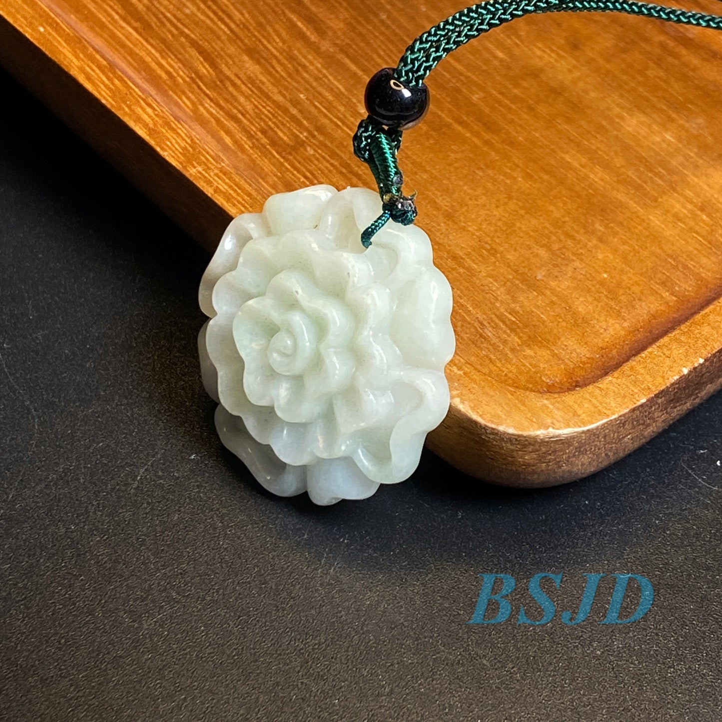 Wholesale flowers Grade A Jade White Green jadeite Beads Flower pendant Type A jade Ice Myanmar Jadeite DIY necklace earrings gift