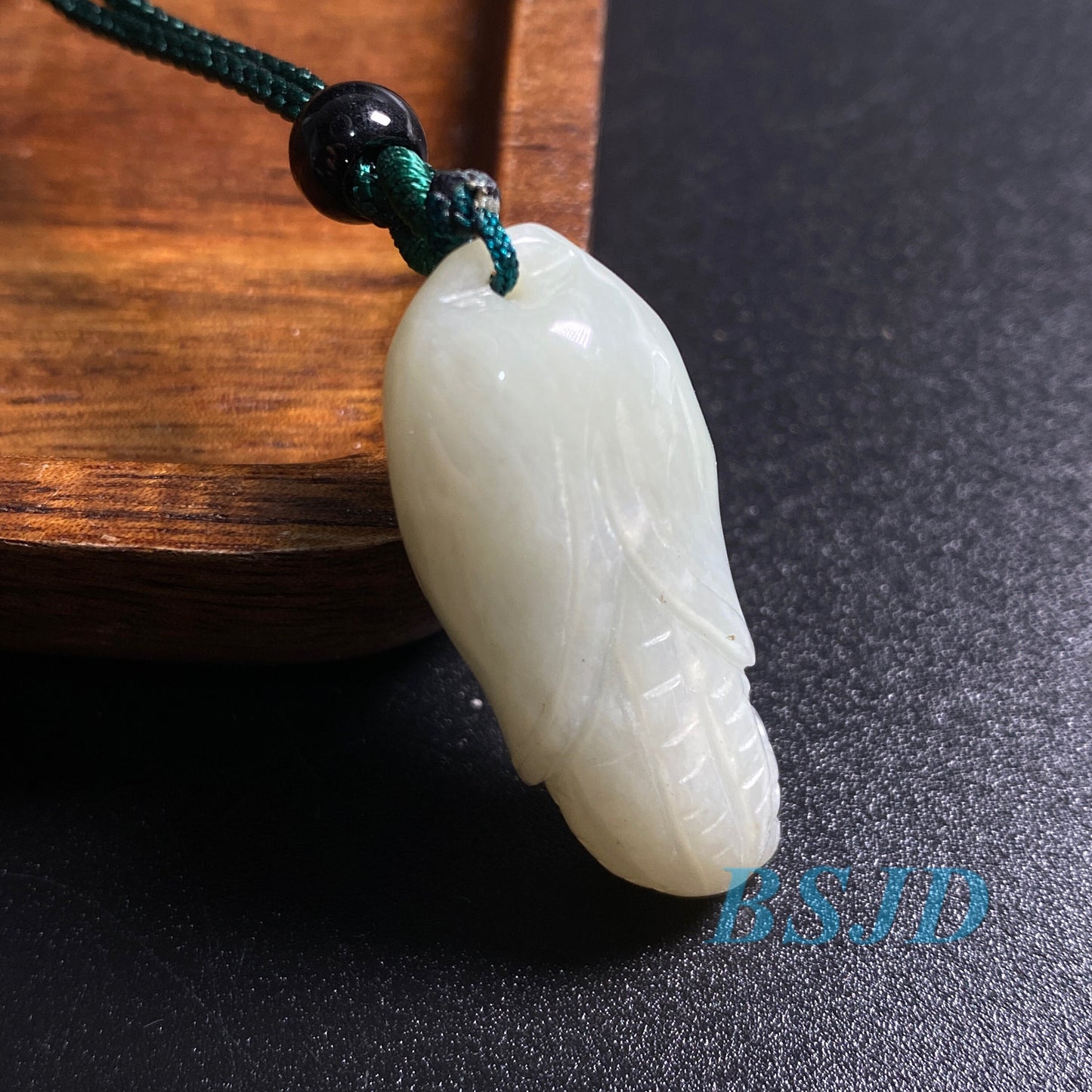 Wunschmais Anhänger Natur Grün Grade A Jade Eis Jadeit Burma Jade DIY Perle handgeschnitzt Geschenk Myanmar Jadeit