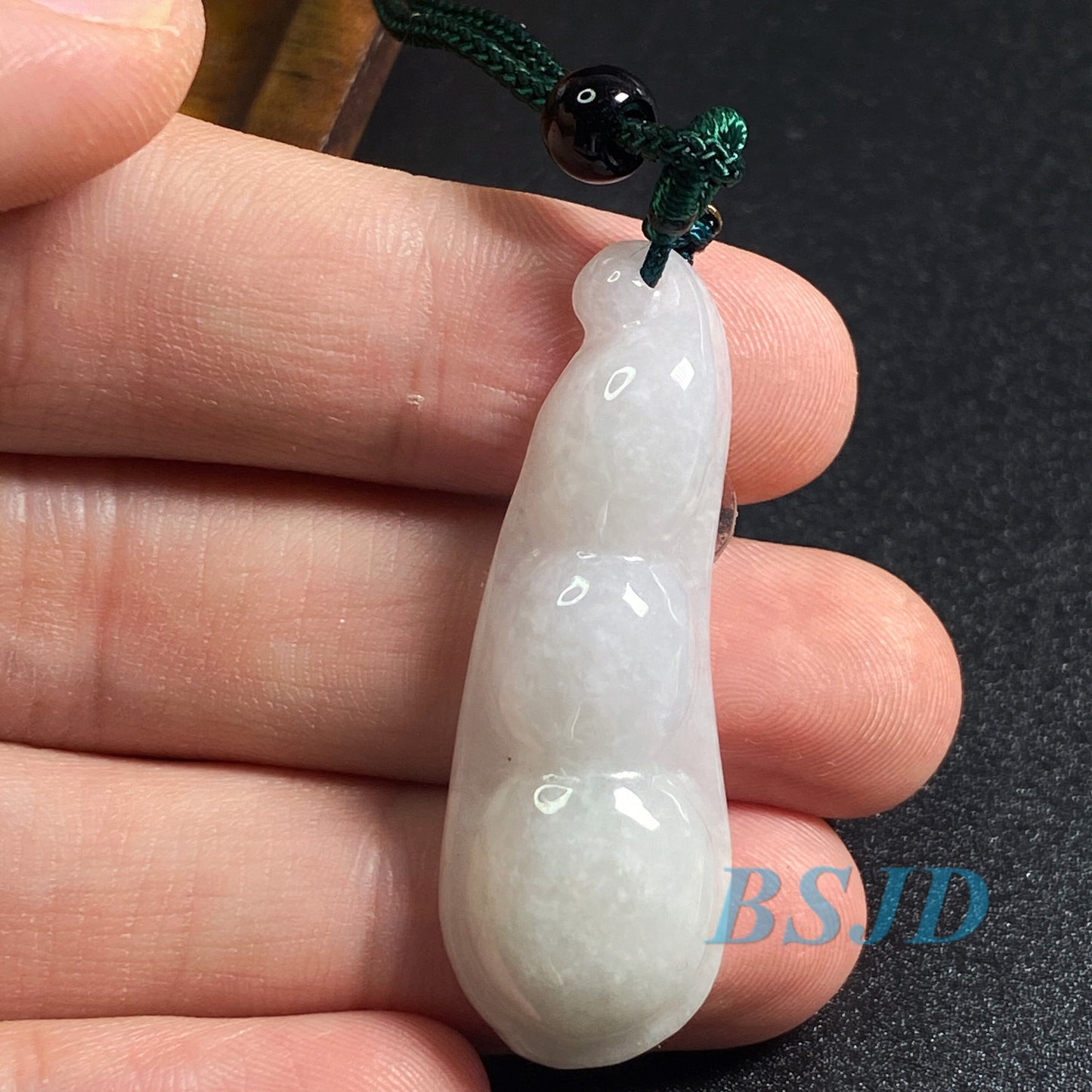 Grüne Bohne Grade A Jade Anhänger grüne Jade Natur Burma Jadeit Anhänger handgemachte DIY Schmuck Ohrringe Tropfenperle