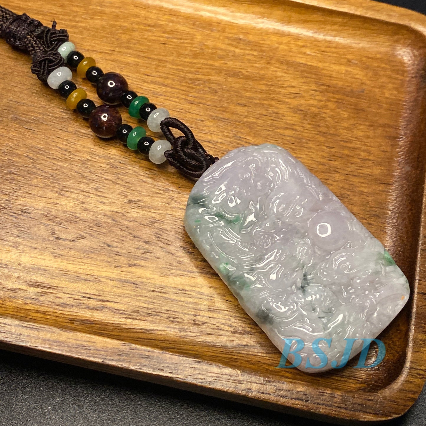 10 Stück Grade A Jade Neun Drachen Halskette Grüne Jade ICE Burma Jadeit Chinesisch geschnitzt, Geburtstagsgeschenk Herren Anhänger hängender Mann Jadeit 九龙戏珠