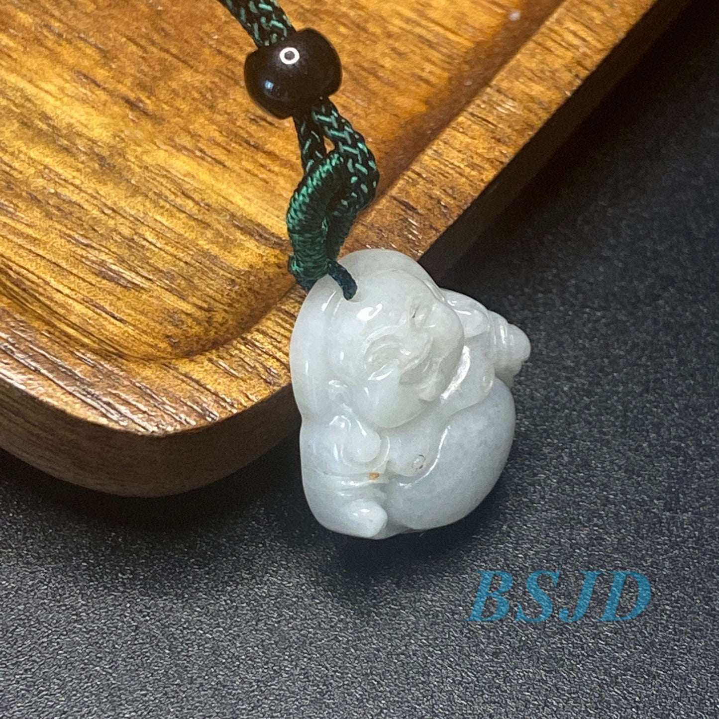 30PCS Buddha Natural Grade A Jade green Jadeite Chinese Carved Myanmar jade Pendant necklace kid DIY earrings jade jewelry gift