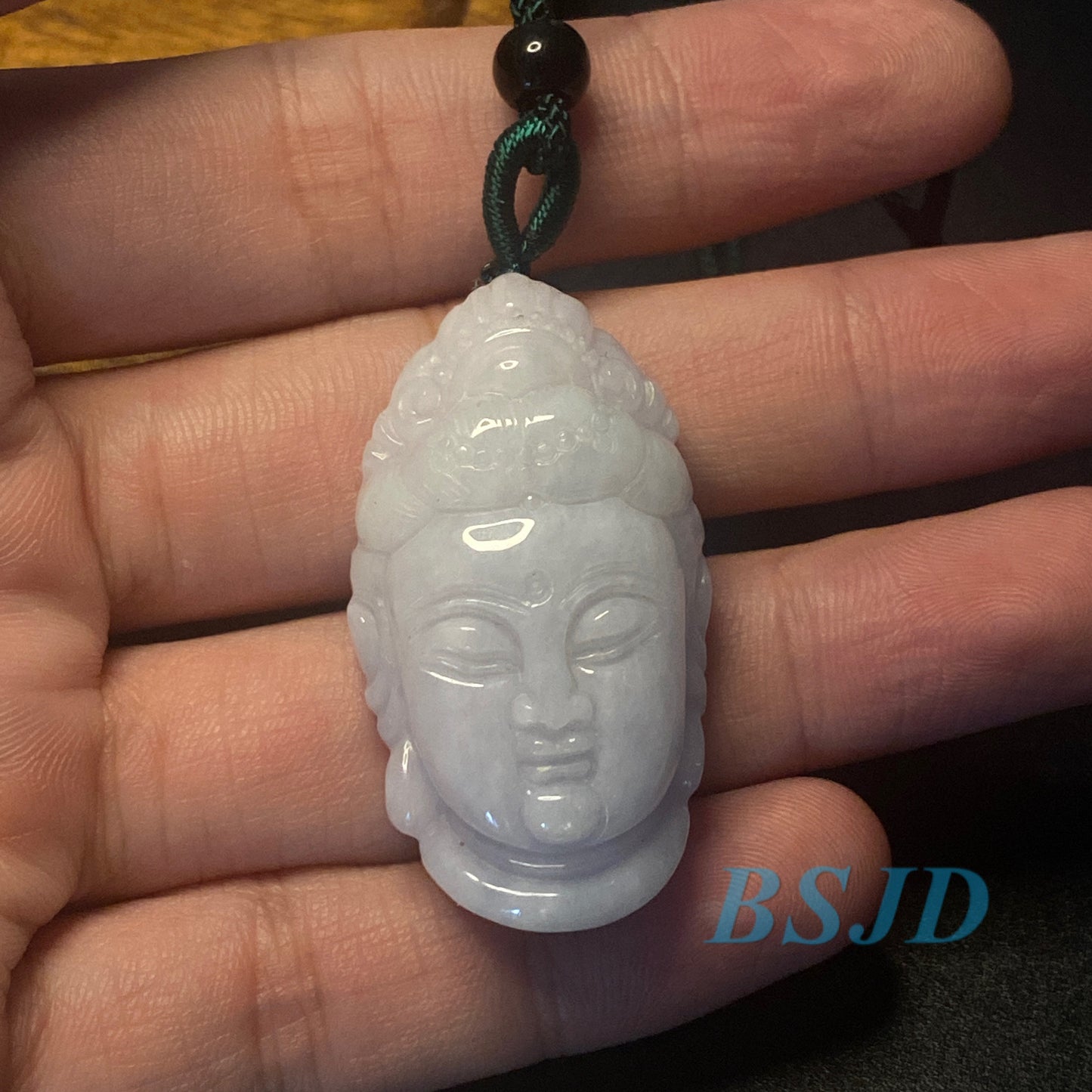 Wholesale KWAN YIN Guanyin Head Natural Grade A  Jade ICE Jadeite Myanmar Jadeite Pendant necklace Statue jewelry jade gift