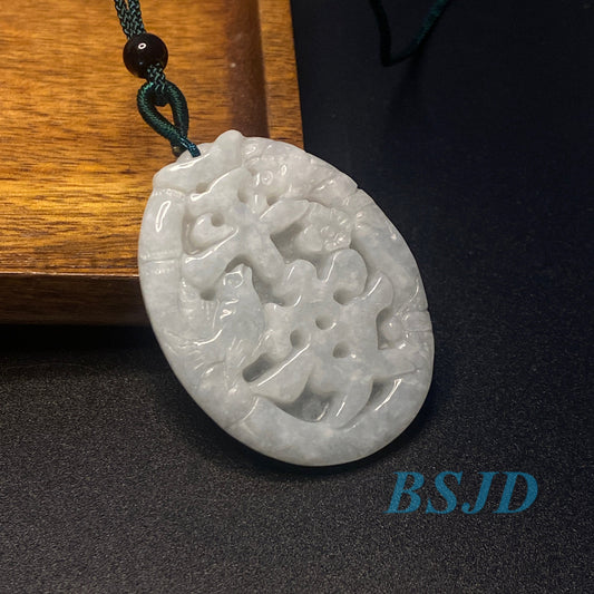 Wholesale Natural Grade A Jade ICE Burma Jadeite pendant Myanmar hang necklace