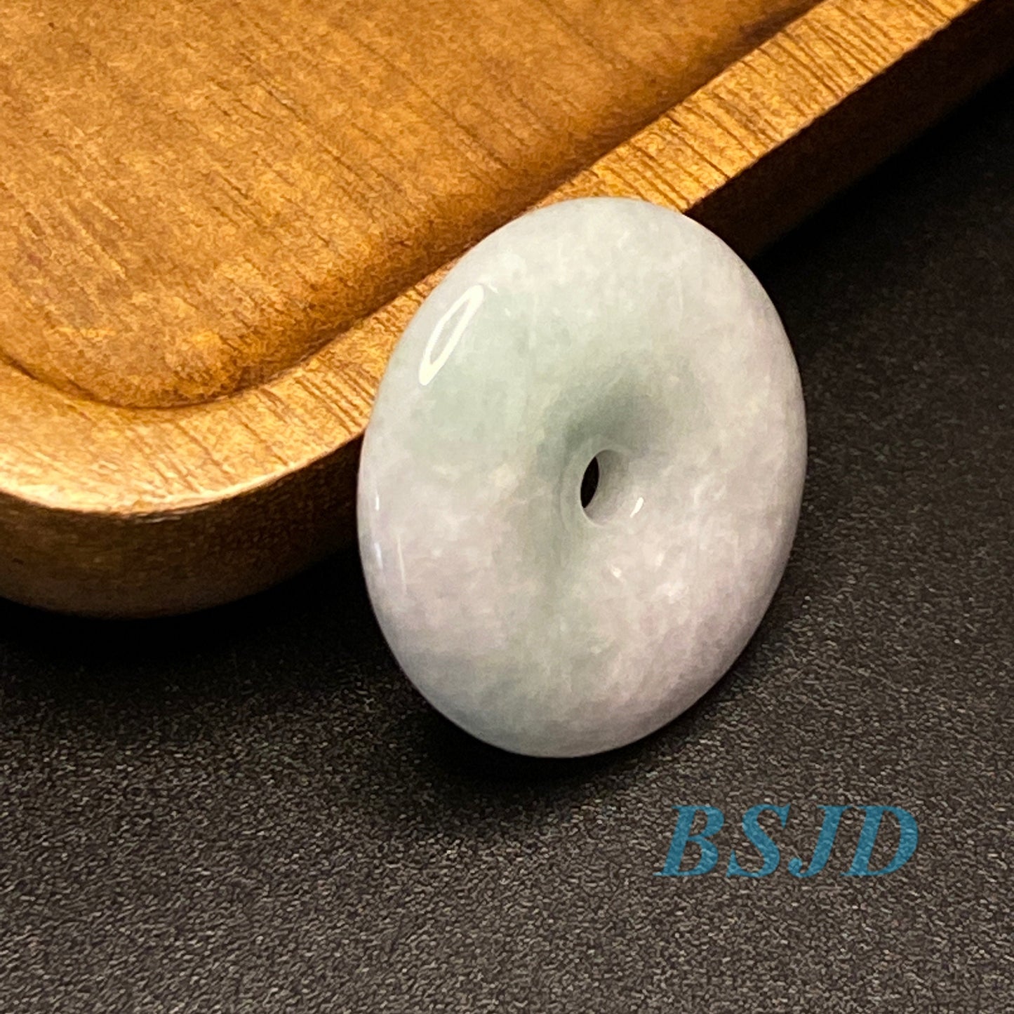 10 Stück Grade A Jade Lucky Disc Donut Anhänger natürliche grüne Jade ICE Burma Jadeit flache Rundheit Perlen Donut Ohrringe Tropfen Geschenk Anhänger