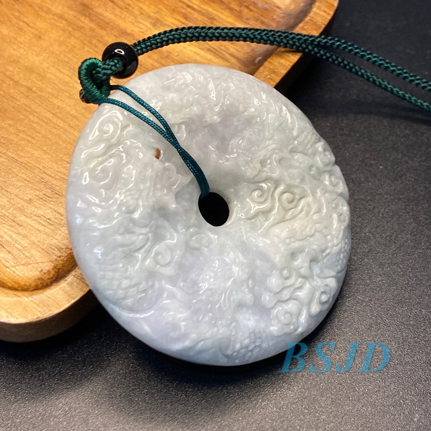 Vintage 9 Dragons Play Ball 九龙戏珠 Grade A jade Green Jade ICE Burma Jadeite ,birthday gift men's Pendant