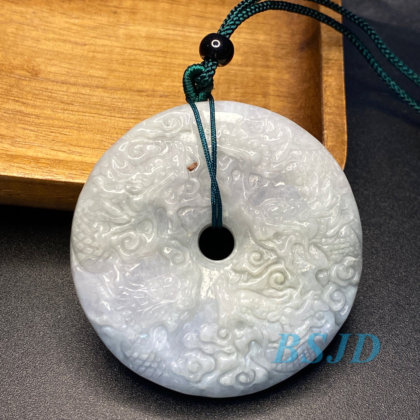 Vintage 9 Dragons Play Ball 九龙戏珠 Grade A jade Green Jade ICE Burma Jadeite ,birthday gift men's Pendant