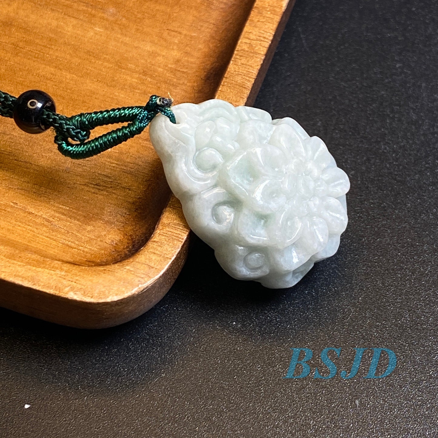 Wholesale Grade A Jade Green jadeite Beads Flower pendant Type A jade Ice Myanmar Jadeite DIY necklace earrings gift