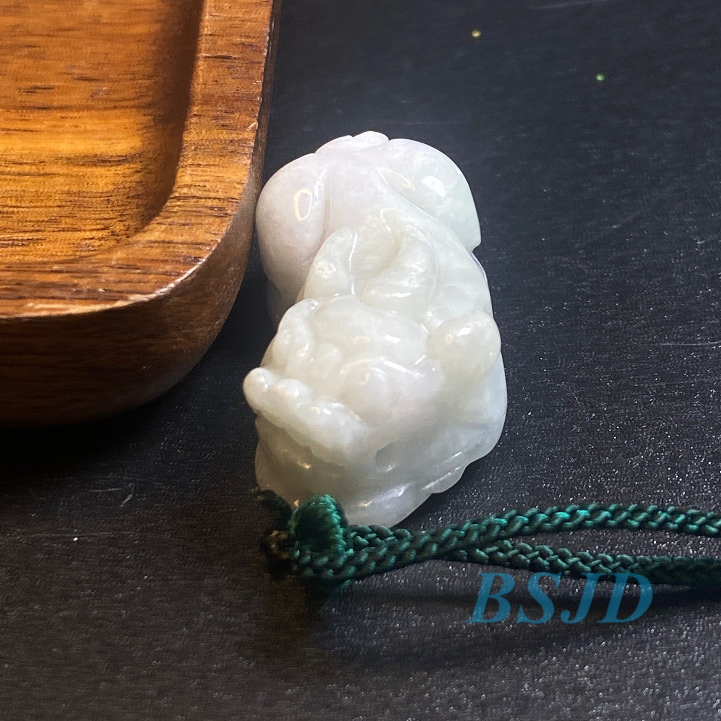 1 Paar Pixiu Burma Jade Handgefertigter Anhänger Grade A Jade Burma Jade Geschenk