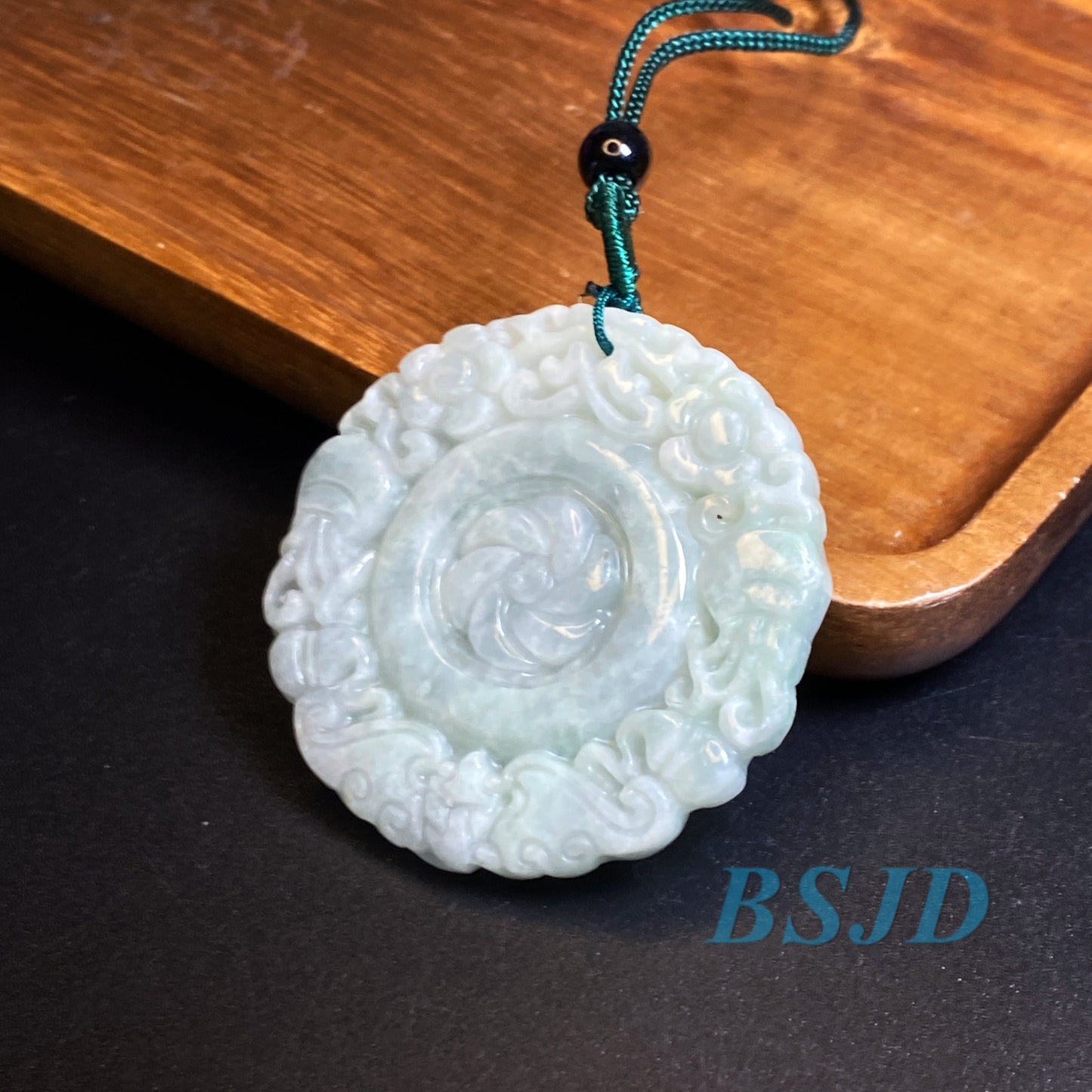 Wholesale Grade A Jade Green jadeite Beads Flower pendant Type A jade Ice Myanmar Jadeite DIY necklace earrings gift