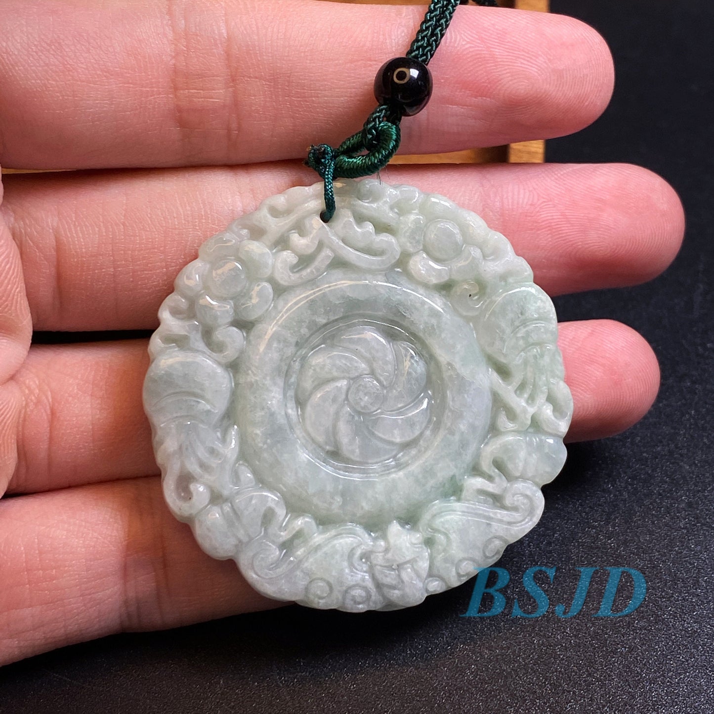 Wholesale Grade A Jade Green jadeite Beads Flower pendant Type A jade Ice Myanmar Jadeite DIY necklace earrings gift