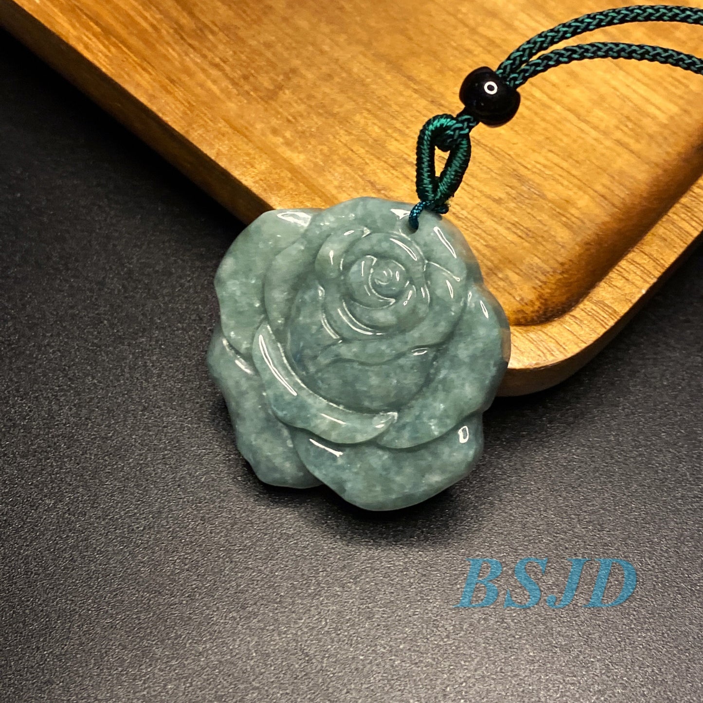 Wholesale Rose flowers Grade A Jade Green jadeite Beads Flower pendant Type A jade Ice Myanmar Jadeite DIY necklace earrings gift