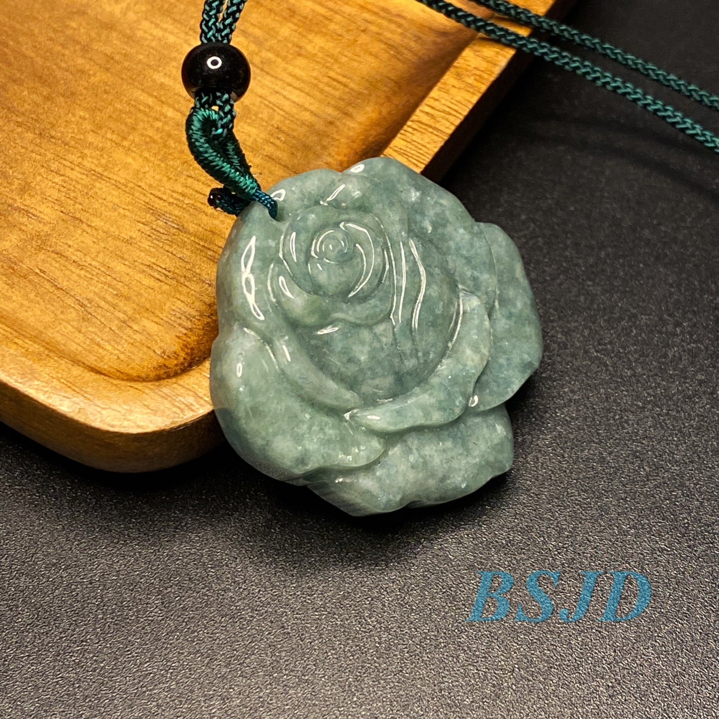 Wholesale Rose flowers Grade A Jade Green jadeite Beads Flower pendant Type A jade Ice Myanmar Jadeite DIY necklace earrings gift