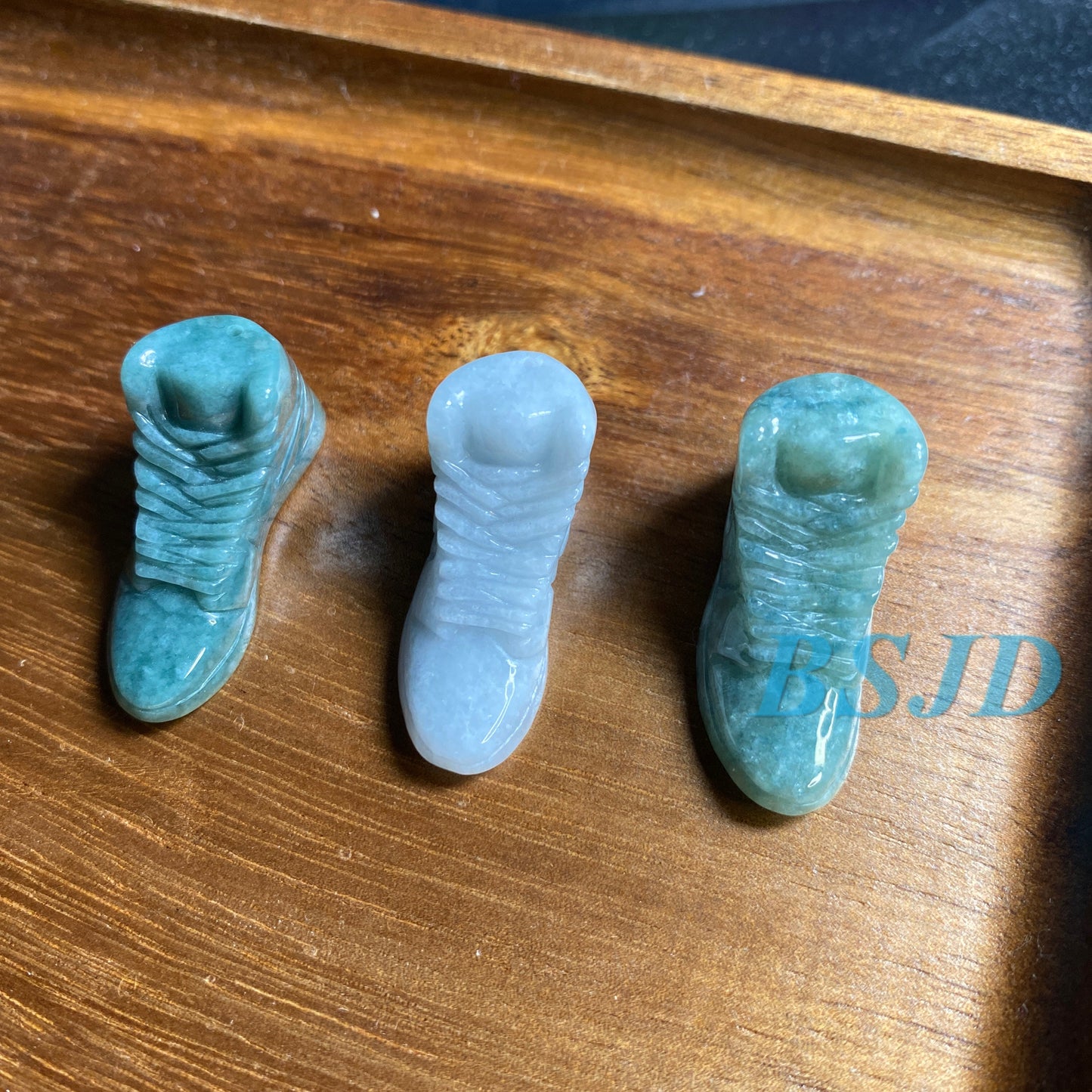 3 color sneaker Mini Hip-hop Natural Grade A Jade  Jadeite 3d Sport shoe earrings  bead hand Carved Myanmar jade Pendant necklace jade gift