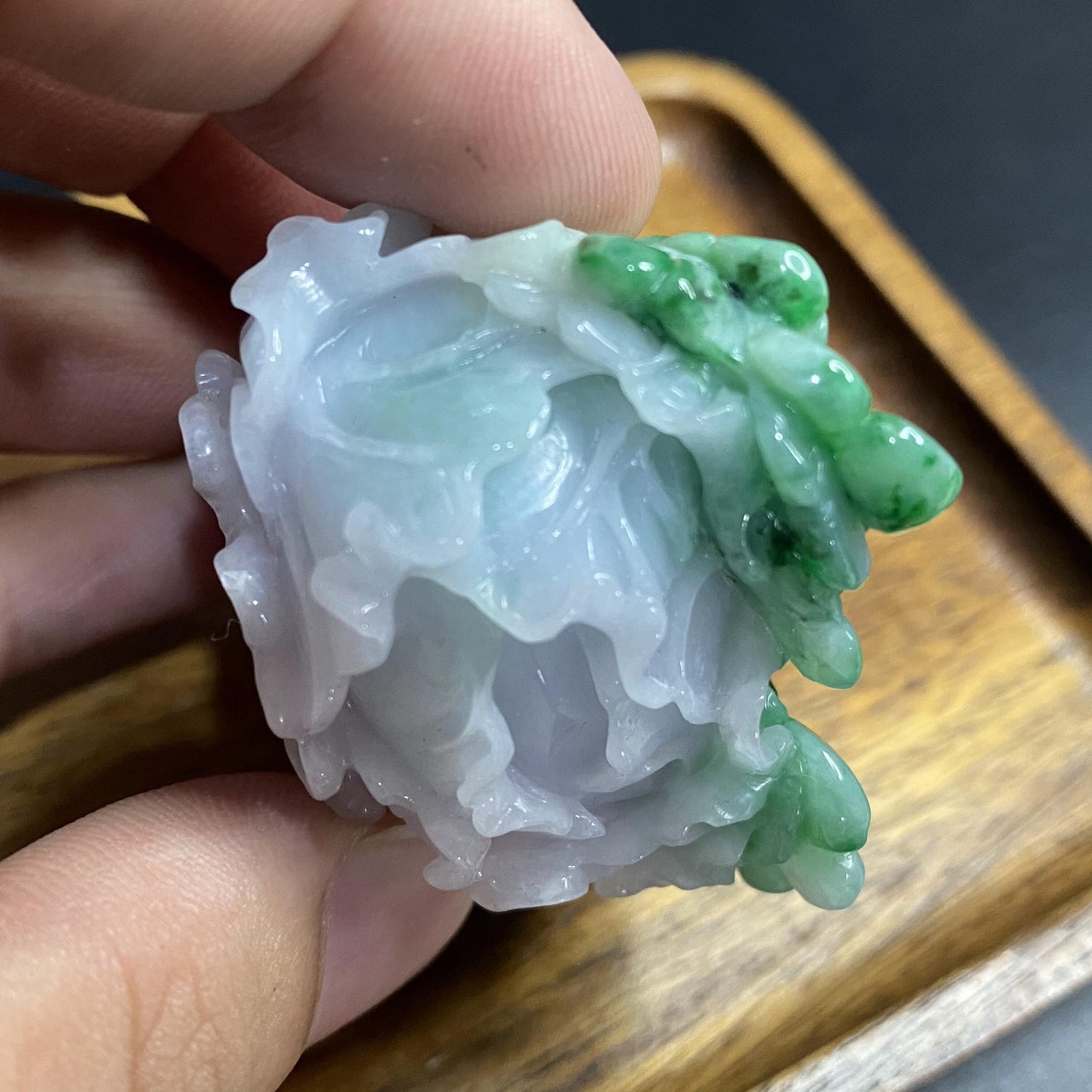 Hot green 白菜（百财）cabbage stone Natural Grade A Jade ICE Jadeite Myanmar jade hang necklace