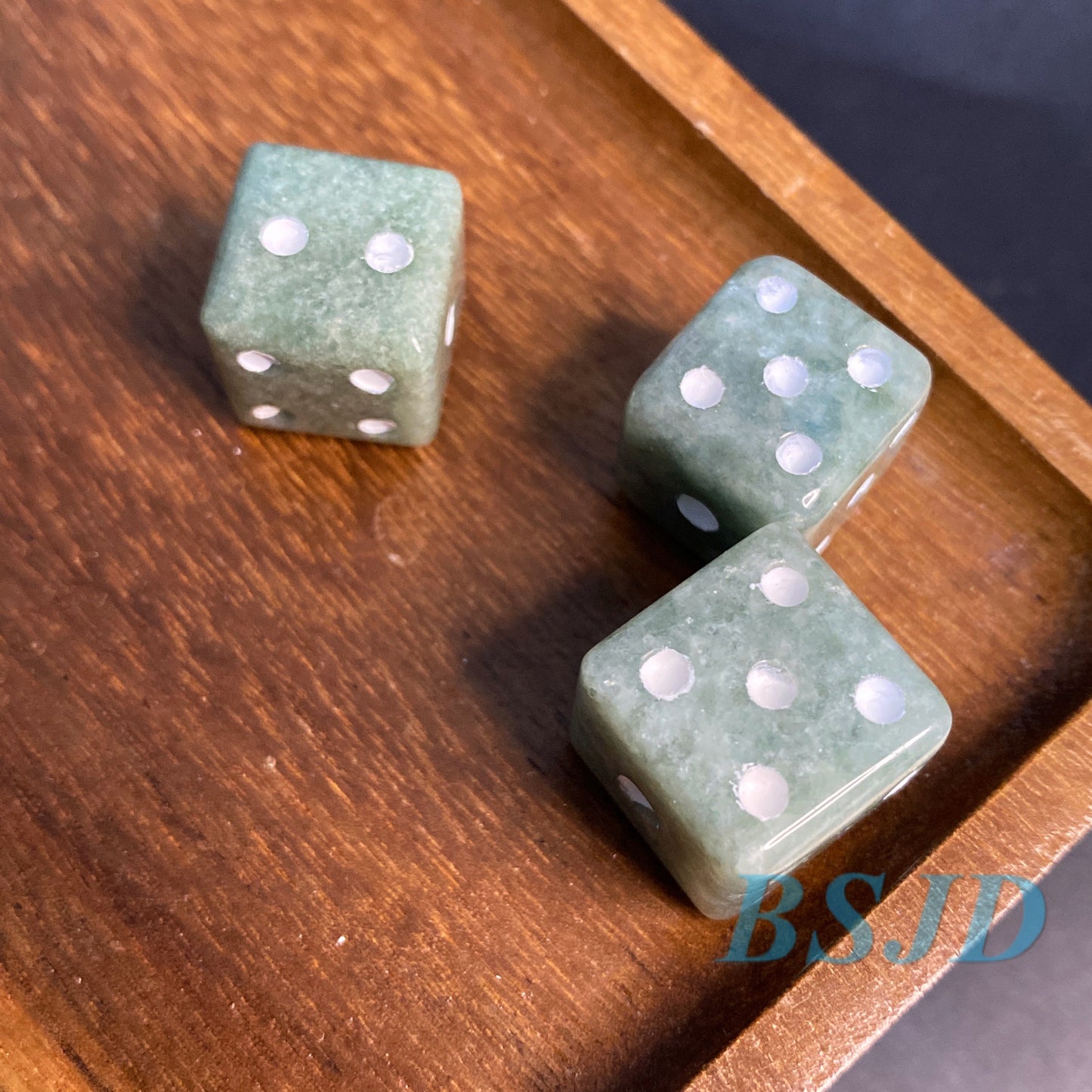 3 color Dice Natural Grade A Jade Jadeite 3d Square no hole bead hand Carved Myanmar jade Pendant necklace jade gift