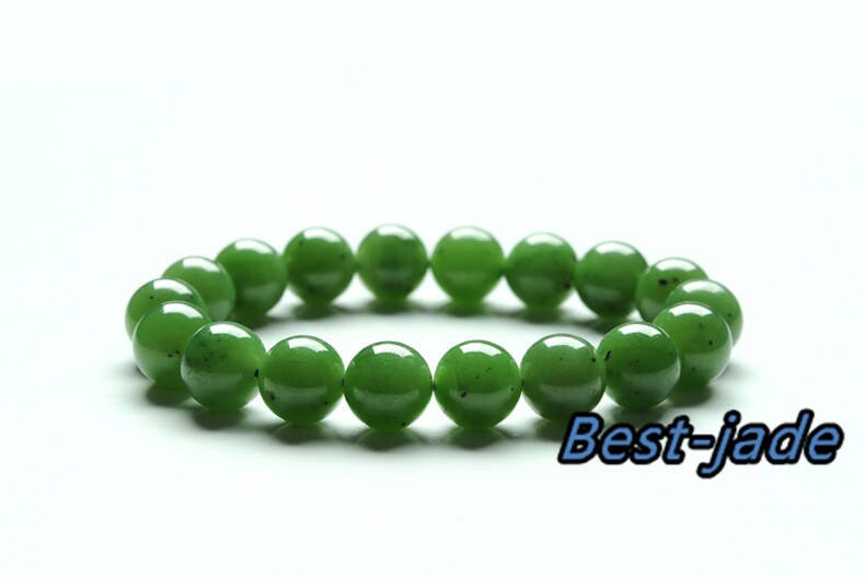 7-20mm beads Nephrite Certificated Top Grade A  BC Green Jade Beads Strand Bracelet Pounamu Nephrite NZ Jade Russian jasper