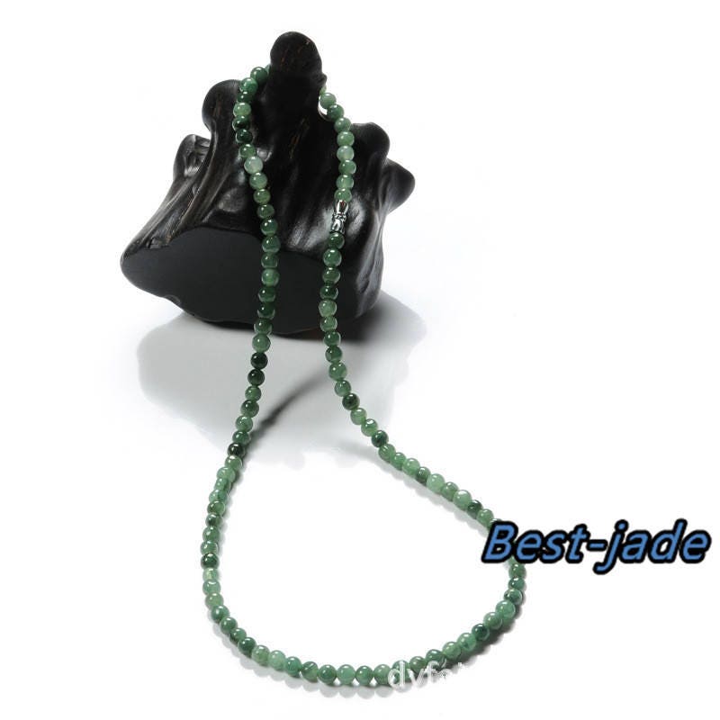 100Pcs 3mm~13mm Grade A jade Burma Jadeite Round Beads Gray jade DIY jewelry Grey jadeite bead