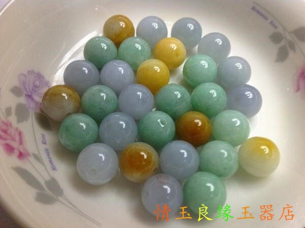 Top quality 50PCS 3mm~10mm Grade A Jade Natural Burma Jadeite Roundness Beads Ball GREEN WHITE Purple jadeite DIY Jewerly jade earrings