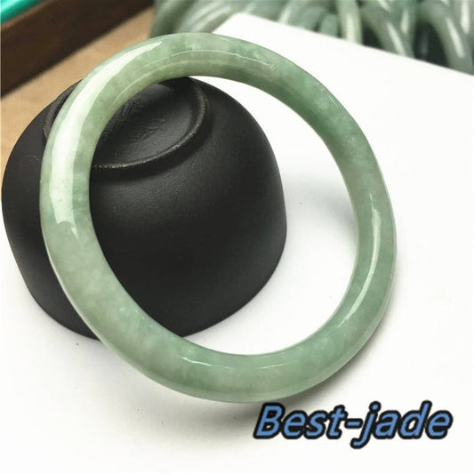 Certificated SMALL Size Natural Grade A Jade Bangle KID Bracelet  Baby Handmade Children Boy Girl trottie Chain Green Burma Jadeite 1.63in