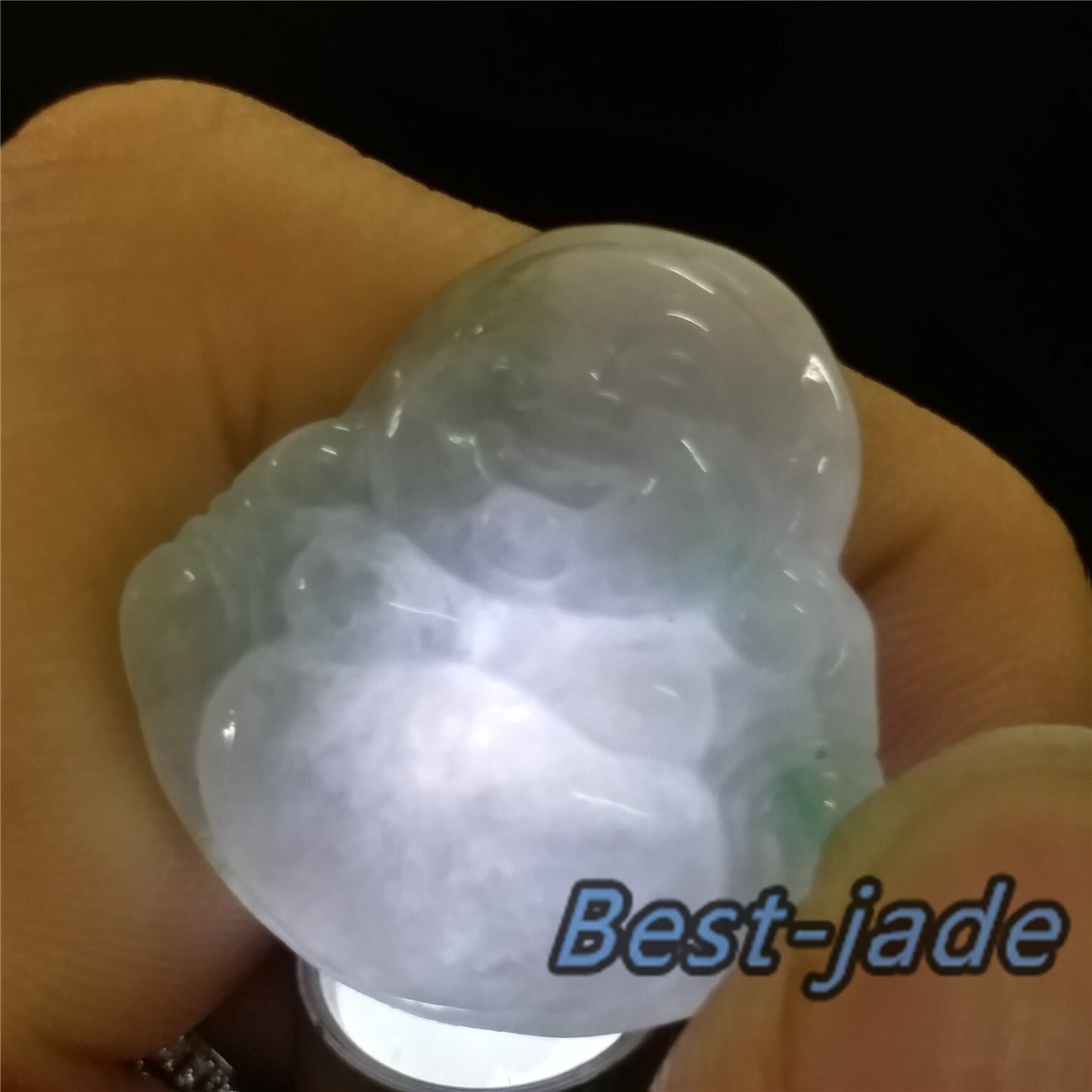 Green Buddha Grade A Jade Natural Burma Jadeite Beads Hand Carved KWAN YIN Baby Lady pendant Gemstone Type A Jadeite