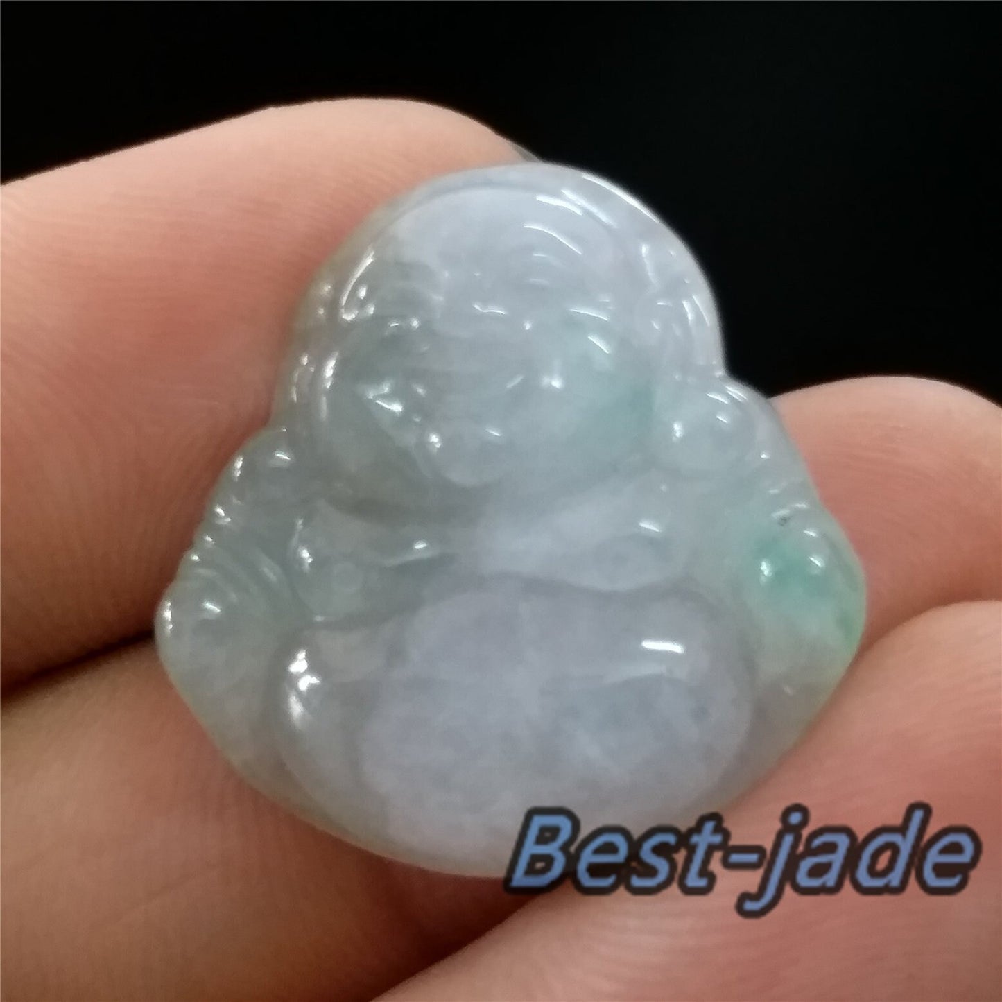 Green Buddha Grade A Jade Natural Burma Jadeite Beads Hand Carved KWAN YIN Baby Lady pendant Gemstone Type A Jadeite