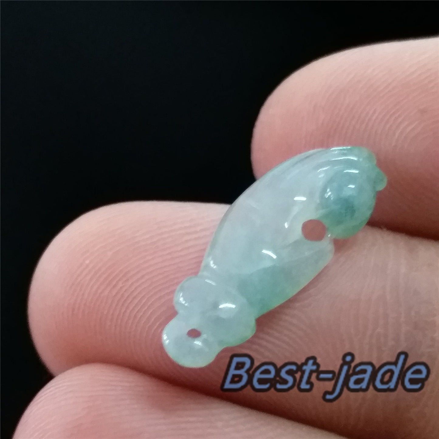 GUANYIN hand  ICE Green Grade A Jade Natural Burma Jadeite Beads Handmade Baby  pendant Gemstone Type A Jadeite