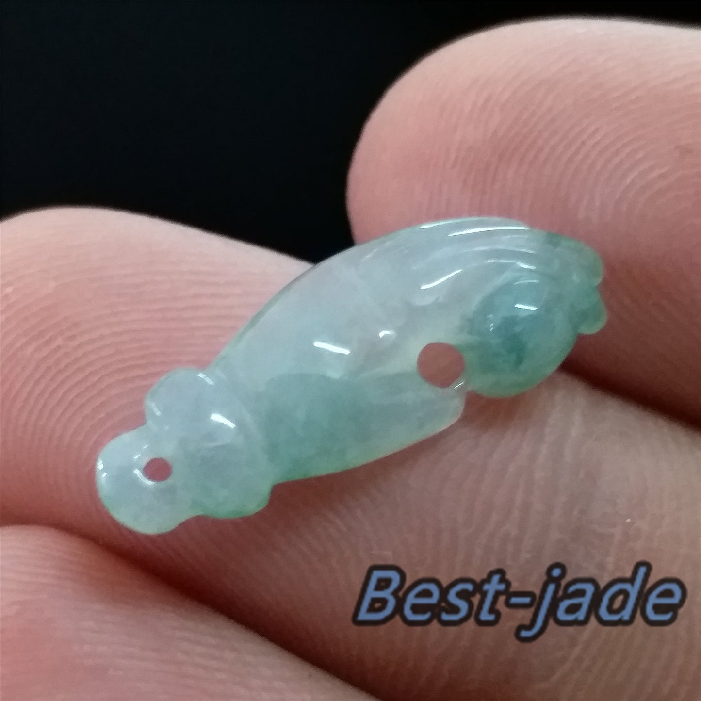 GUANYIN hand  ICE Green Grade A Jade Natural Burma Jadeite Beads Handmade Baby  pendant Gemstone Type A Jadeite