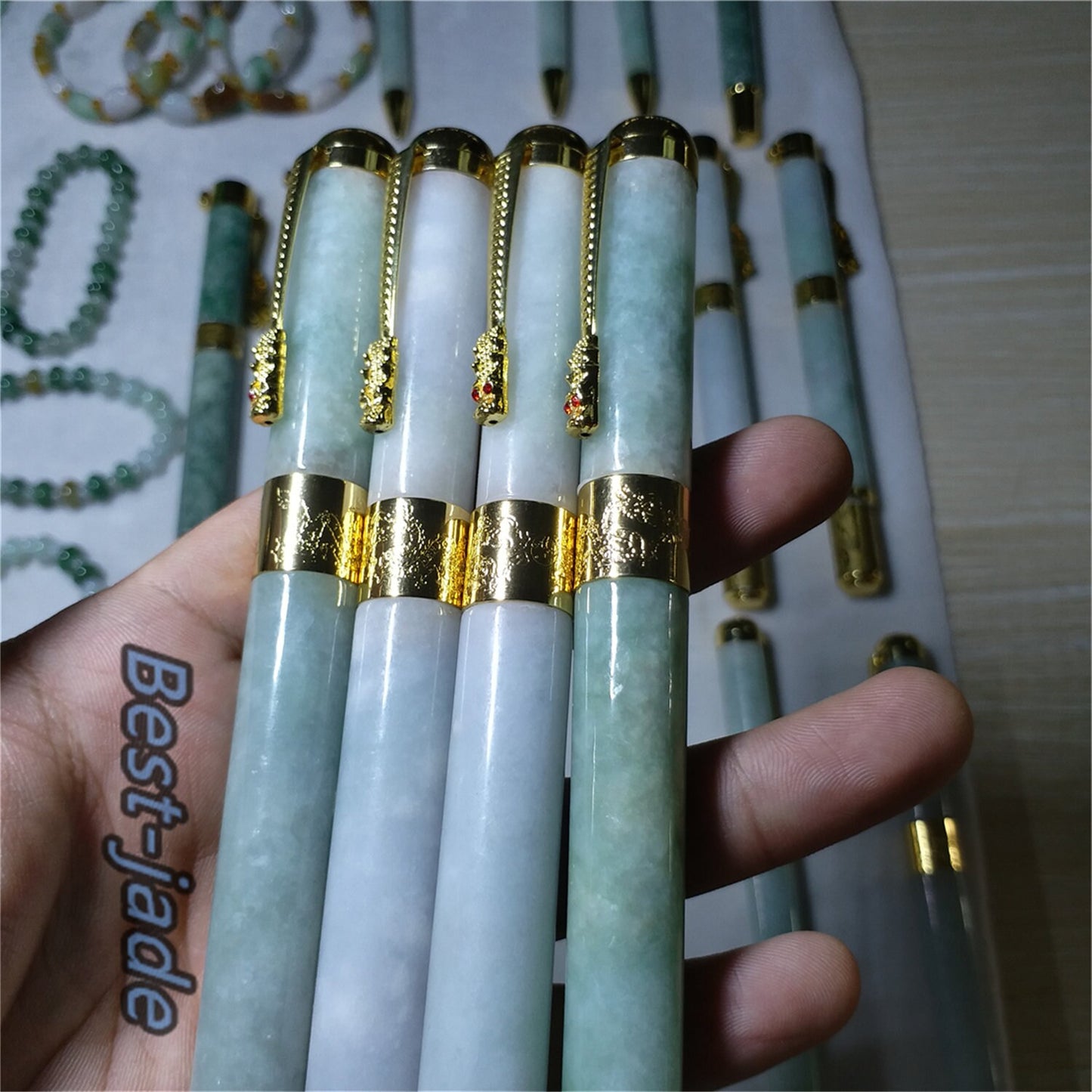 Natural Personalized Engraved Green Jadeite Pen Custom Pens, Burma jade Pen, Wedding Gifts, Nurse Gifts, Doctor Gifts Birthday Gifts