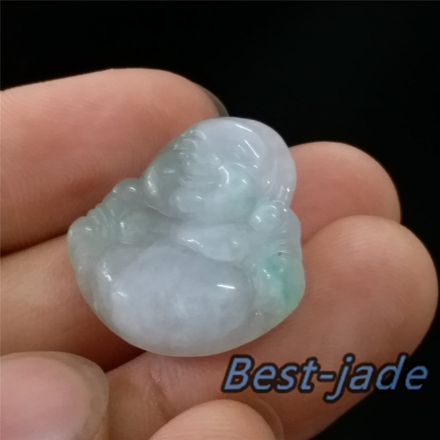 Green Buddha Grade A Jade Natural Burma Jadeite Beads Hand Carved KWAN YIN Baby Lady pendant Gemstone Type A Jadeite