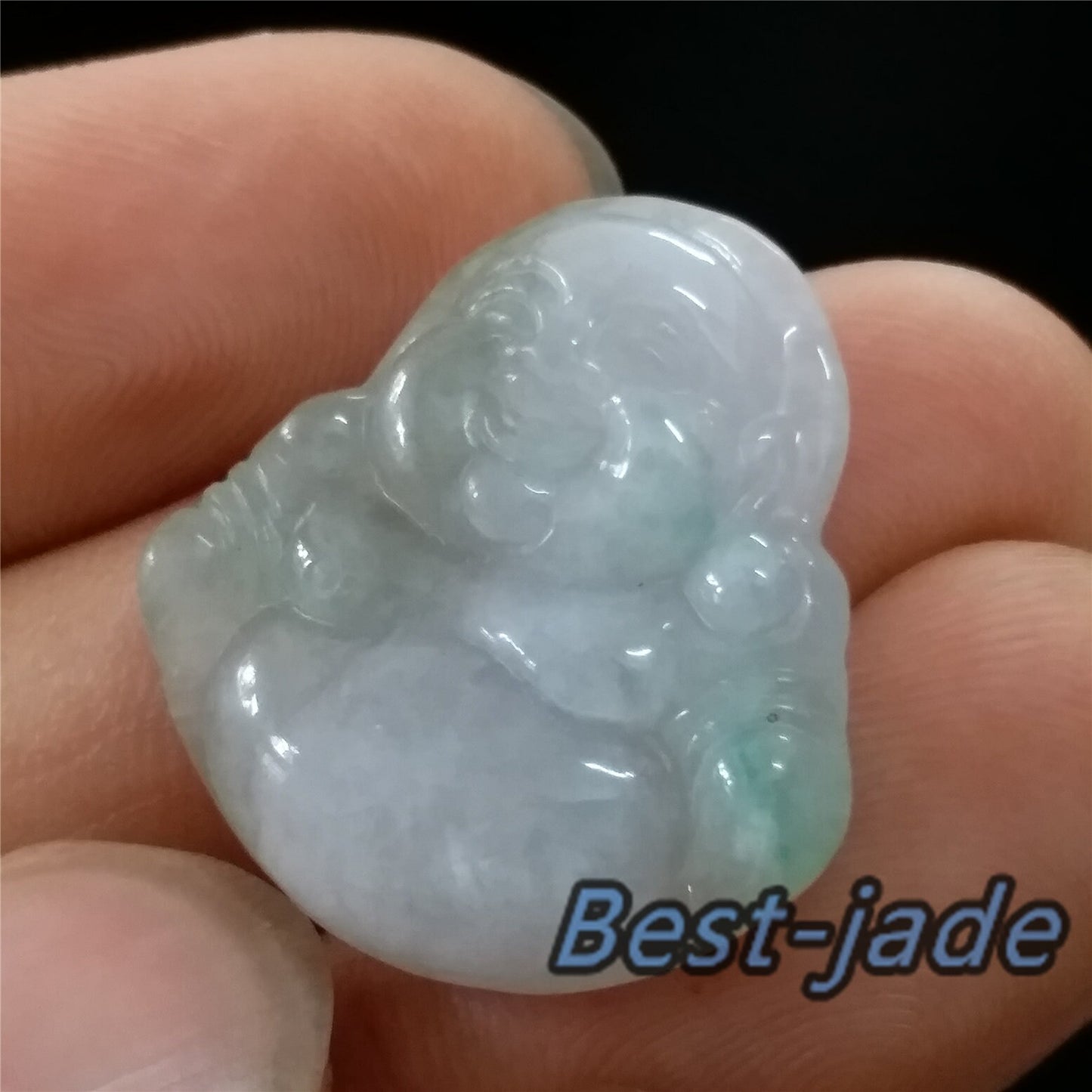 Green Buddha Grade A Jade Natural Burma Jadeite Beads Hand Carved KWAN YIN Baby Lady pendant Gemstone Type A Jadeite