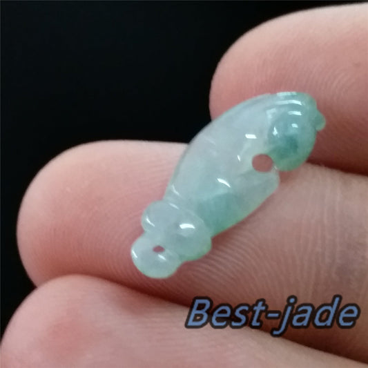 GUANYIN hand  ICE Green Grade A Jade Natural Burma Jadeite Beads Handmade Baby  pendant Gemstone Type A Jadeite