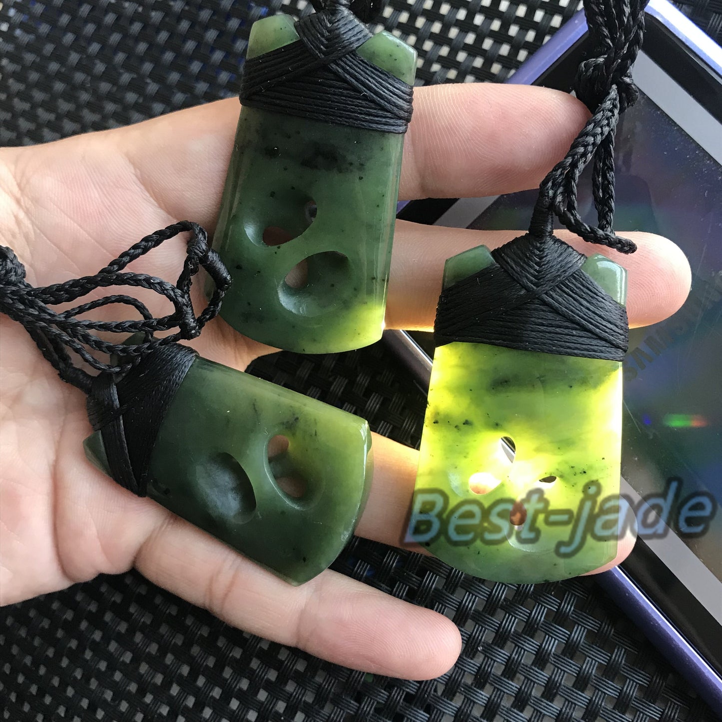 Natural Green nephrite Axe Pendant NEW ZEALAND jade Maori Style NZ Nephrite Twist Greenstone Pounamu Bc Canadian jasper Aquaman Necklace