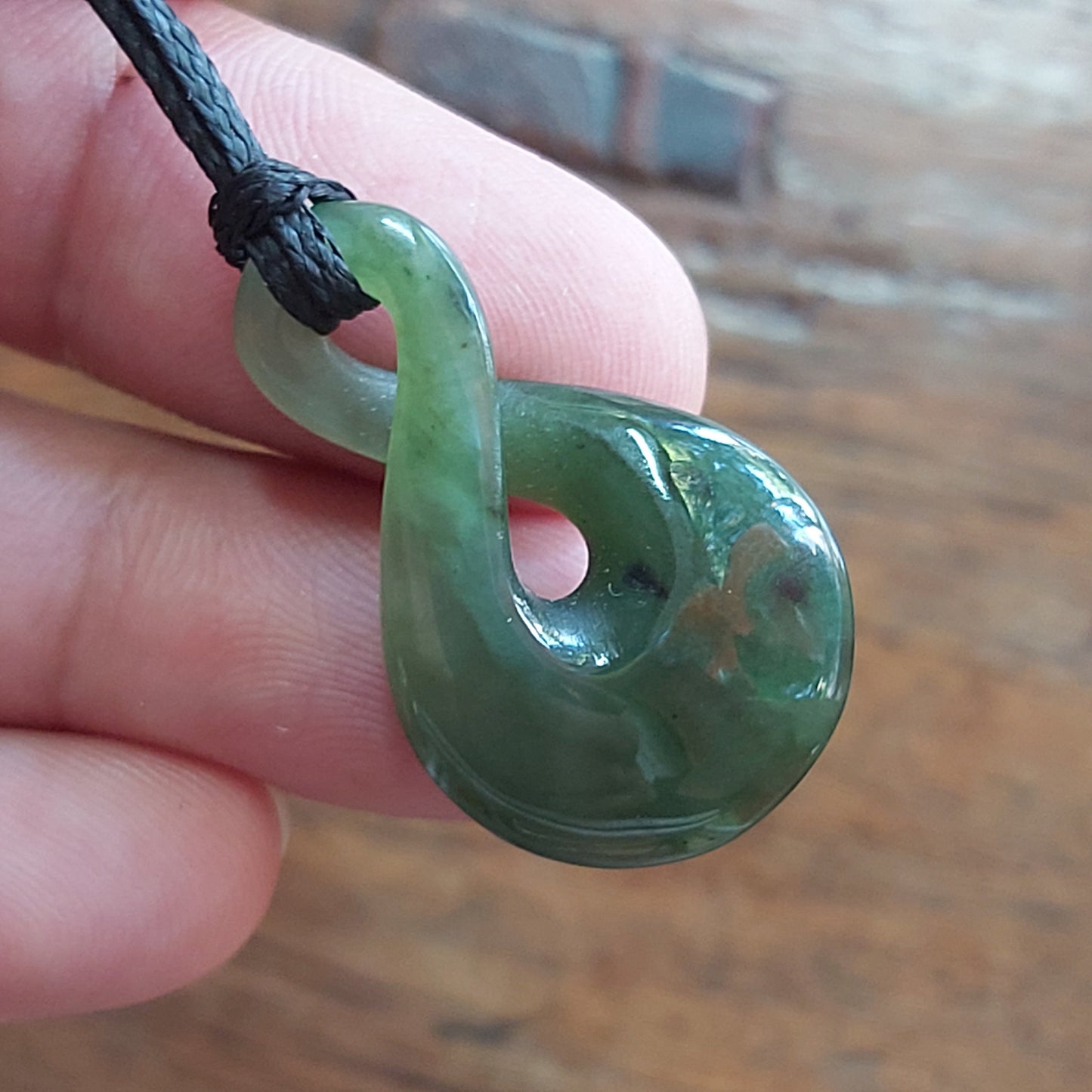 6 Style Natural Green Nephrite Jade Pendant NEW ZEALAND Maori Style Greenstone Pounamu Canadian jasper Koru Aquaman Fish Hook Small Necklace