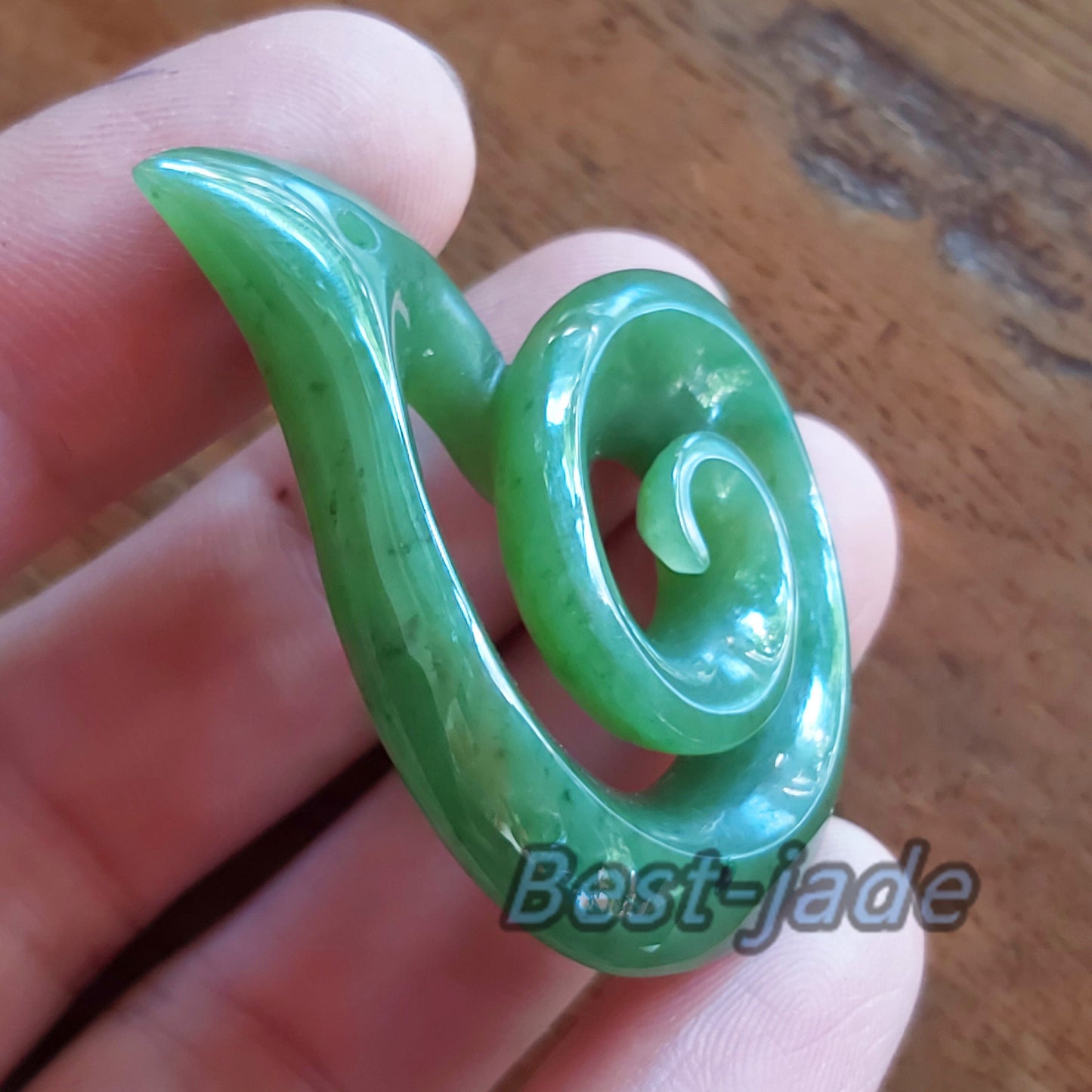 Maori Artwork Twist Natural Green Nephrite Jade Pendant NEW ZEALAND Greenstone Pounamu Earring Bc Canadian jasper Koru Aquaman Hook Necklace